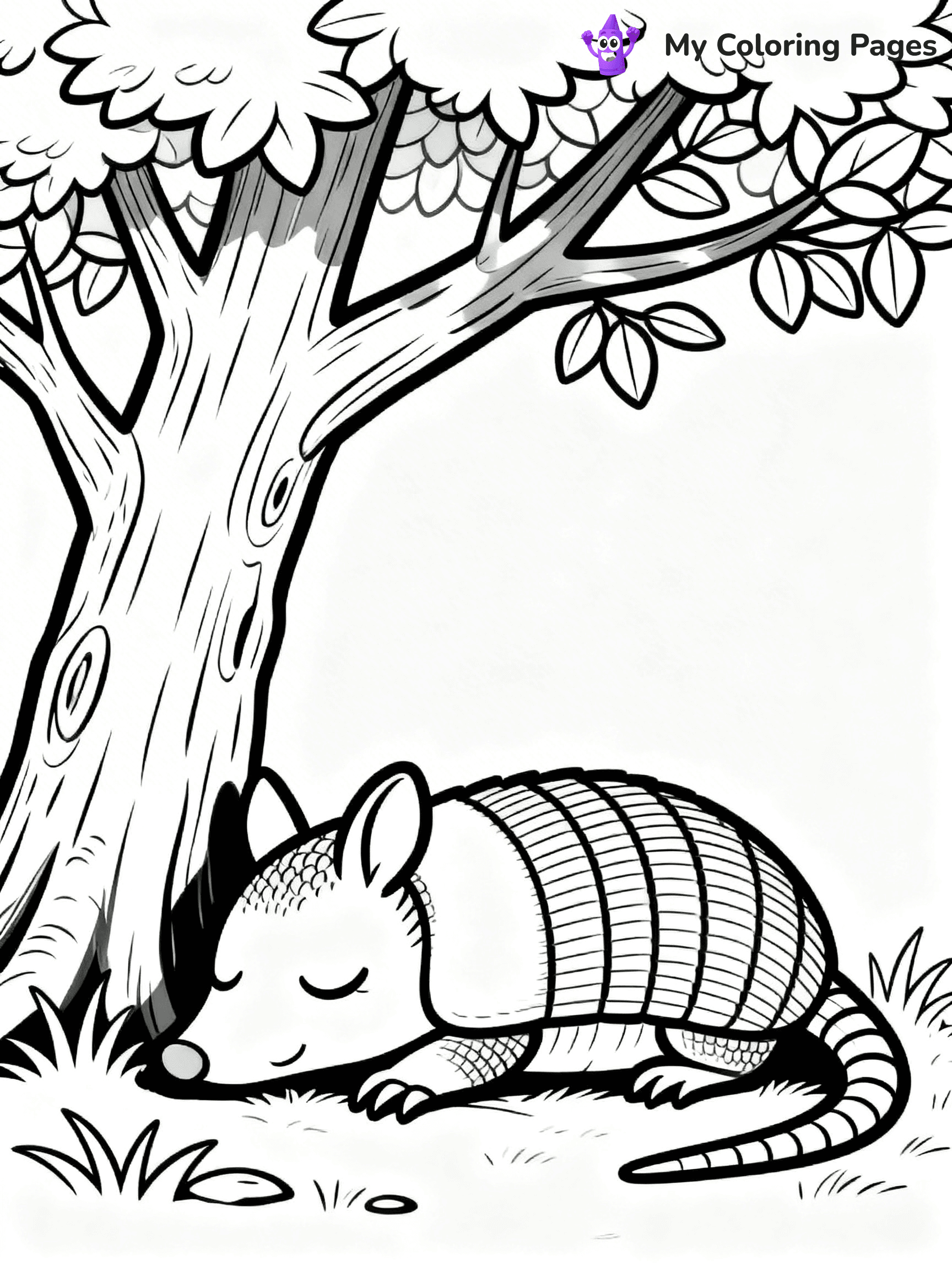 Armadillo Coloring Pages - 6