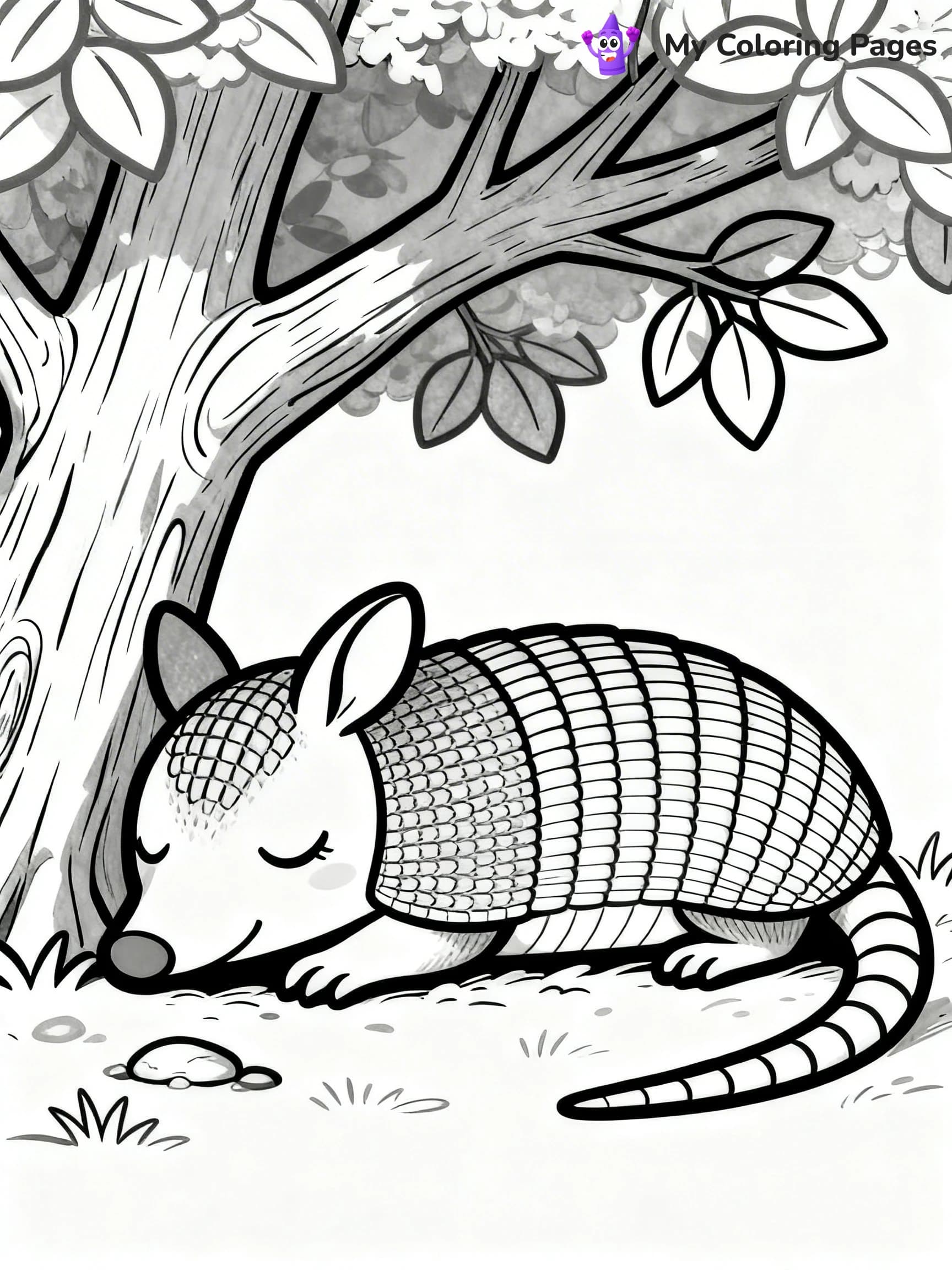 Armadillo Coloring Pages - 3