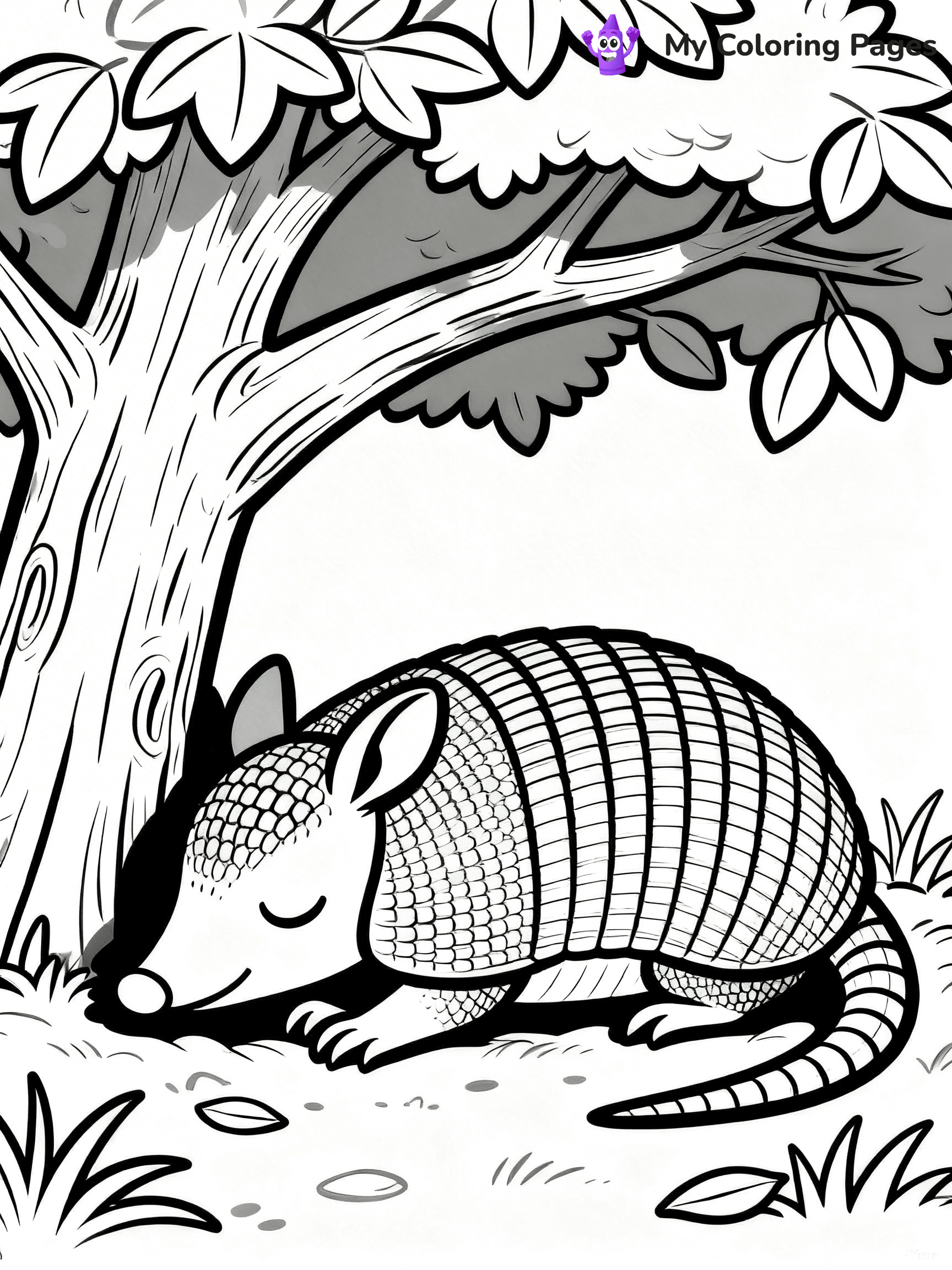 Armadillo Coloring Pages - 2