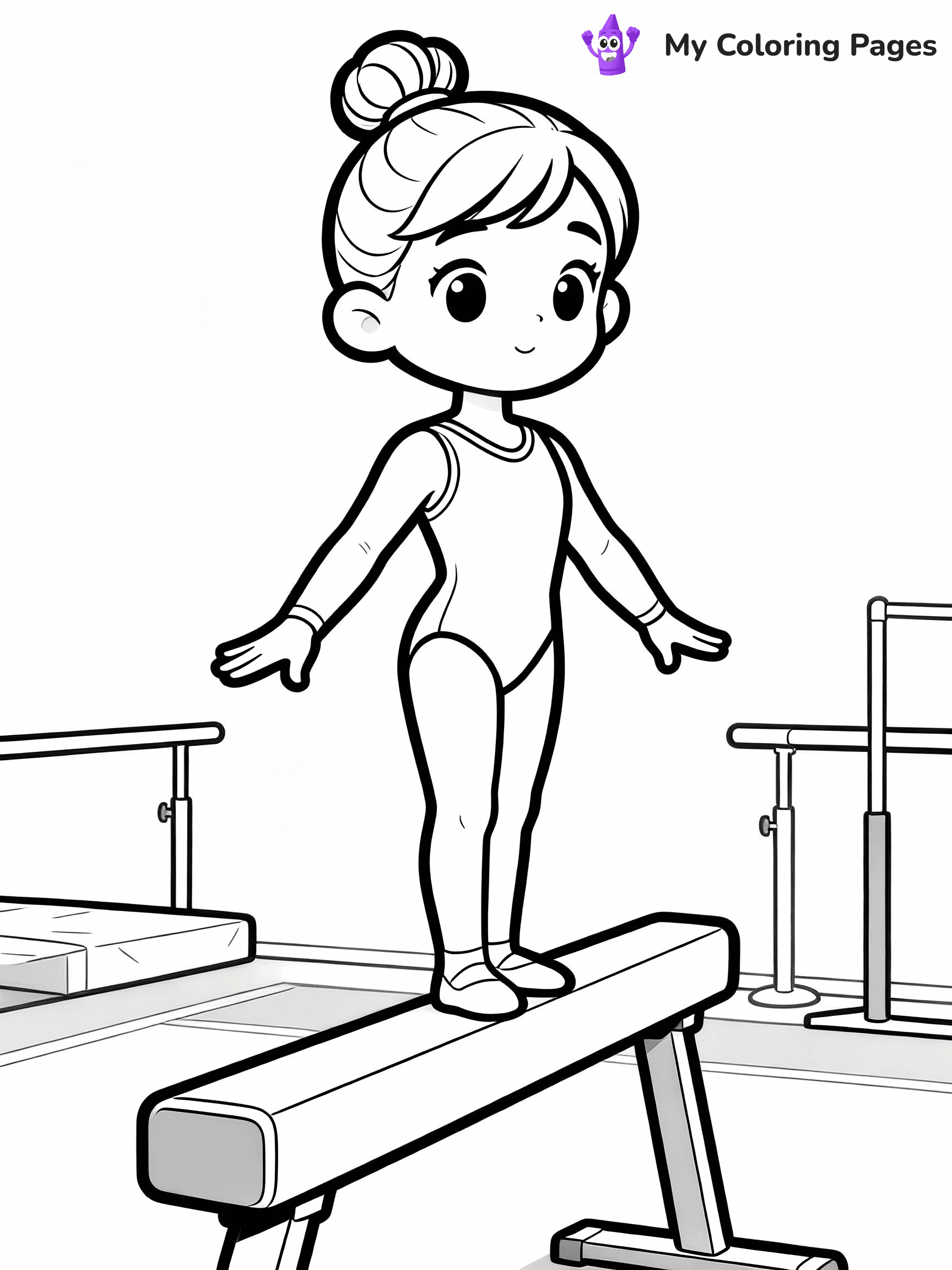 Gymnastics Coloring Pages - 49