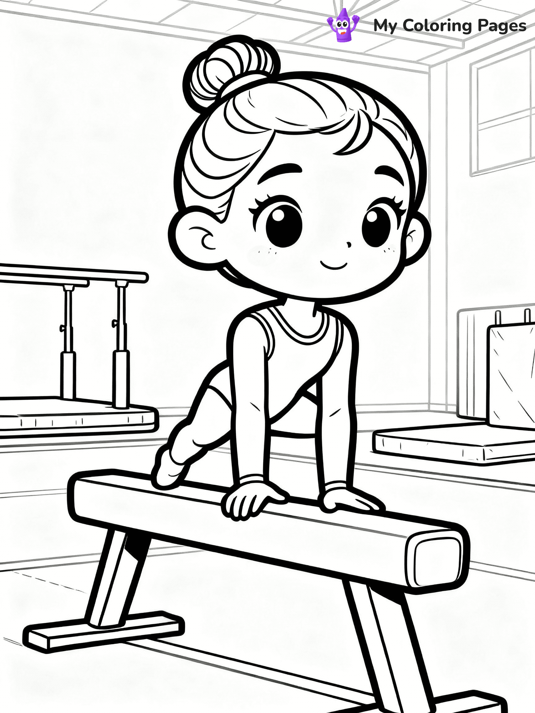 Gymnastics Coloring Pages - 41