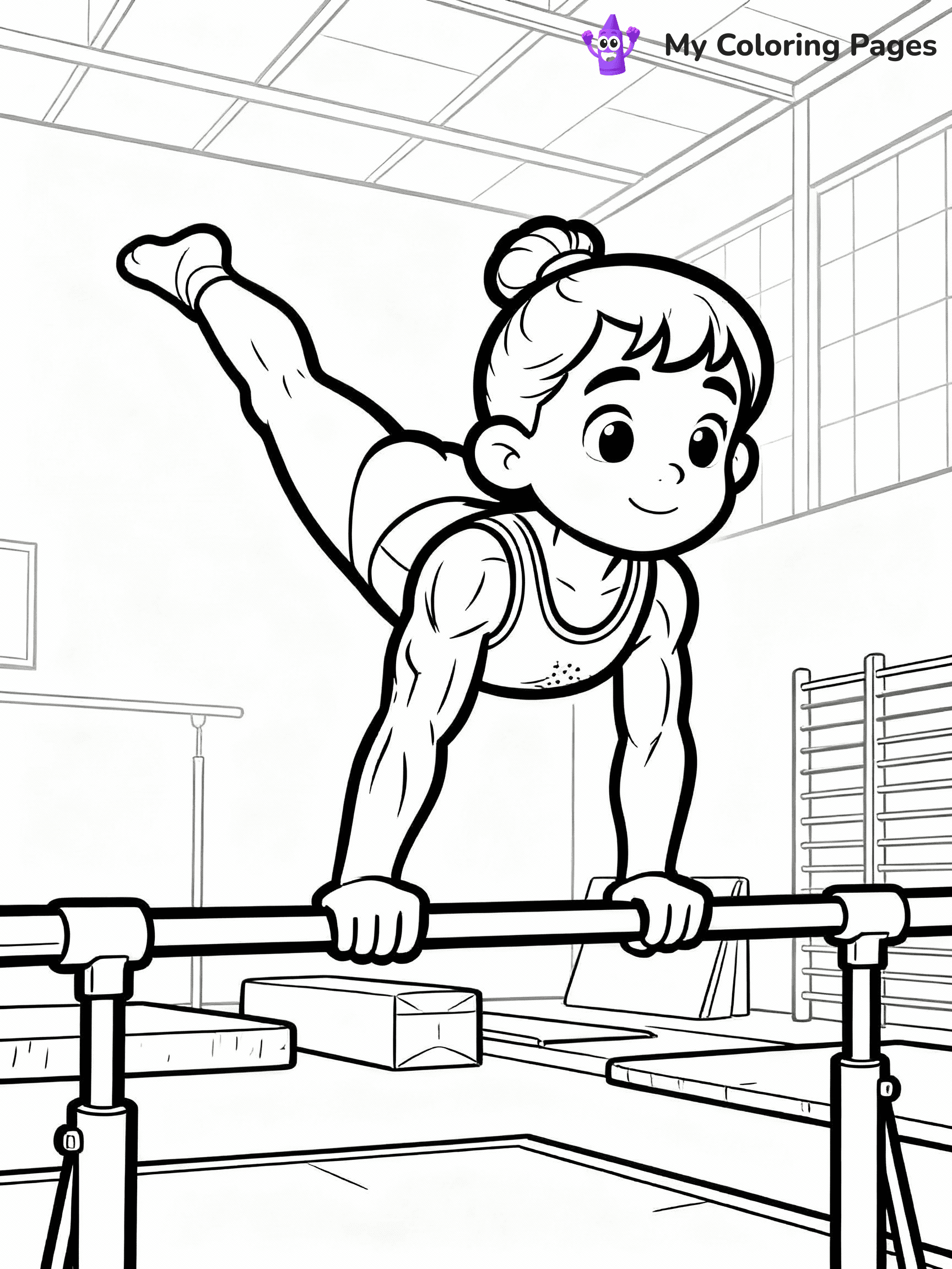 Gymnastics Coloring Pages - 31