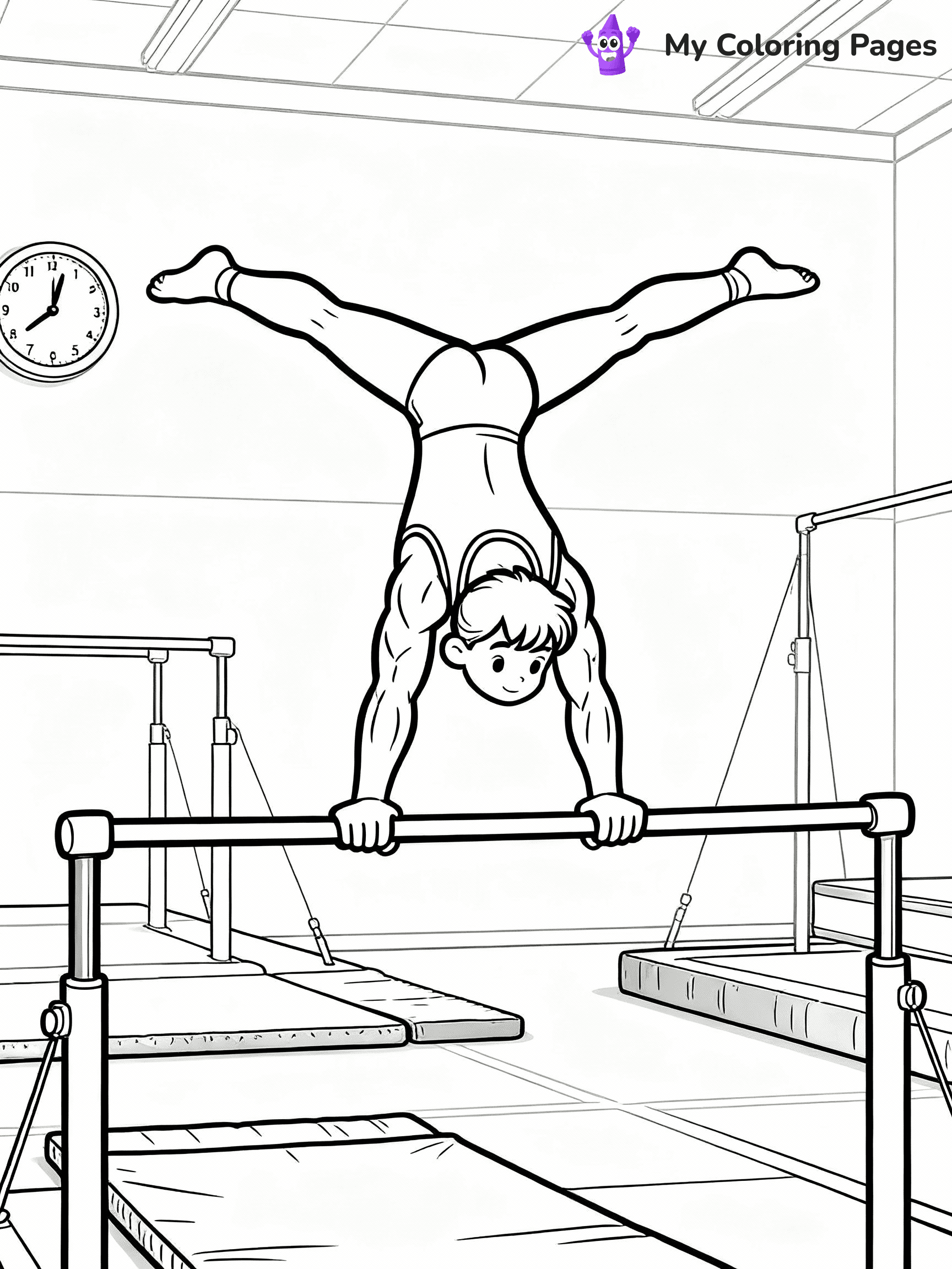 Gymnastics Coloring Pages - 30