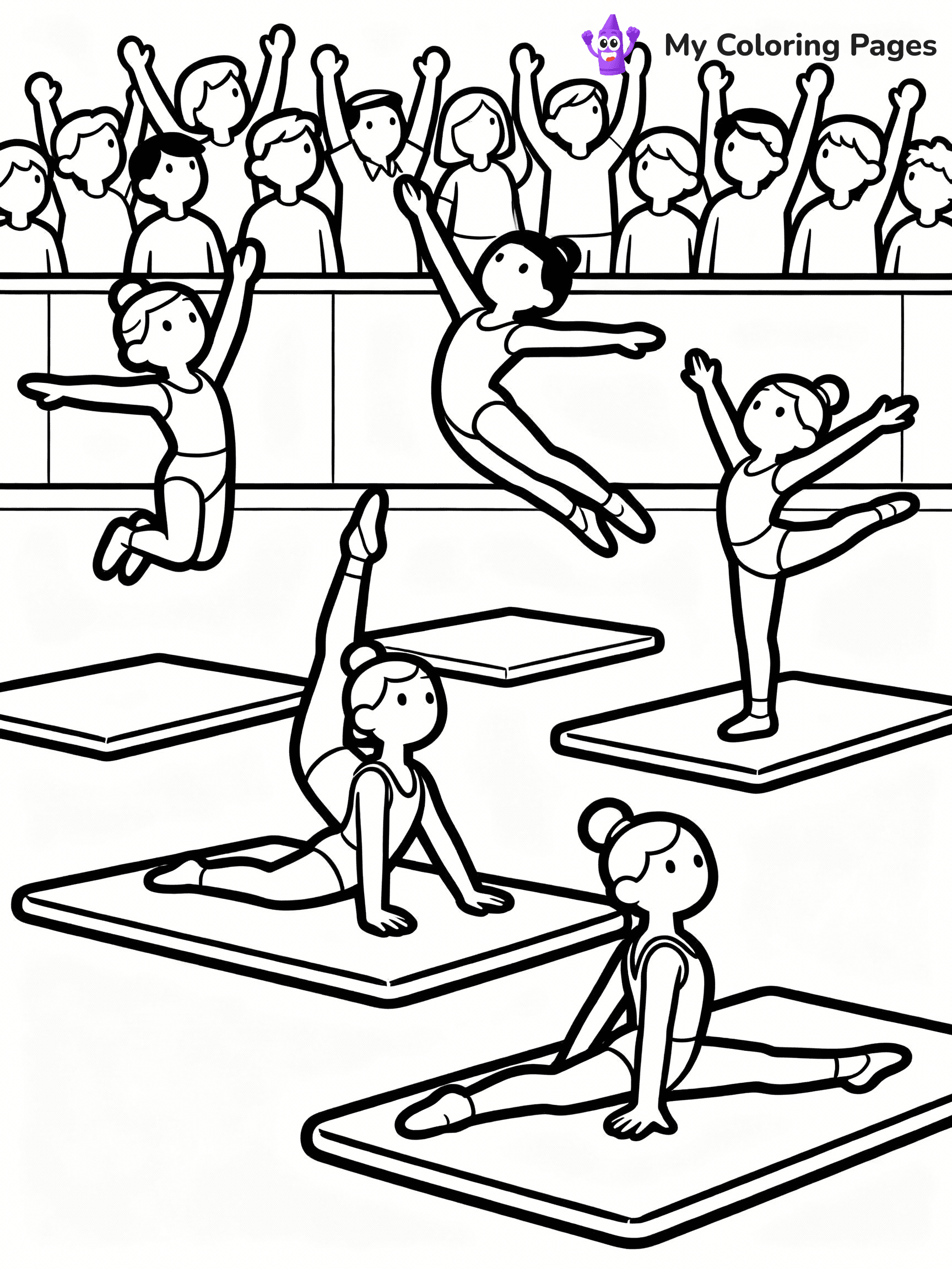 Gymnastics Coloring Pages - 26