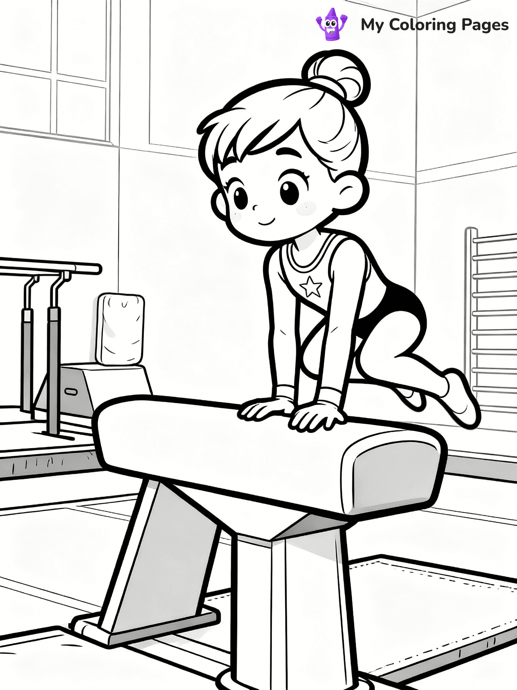 Gymnastics Coloring Pages - 8