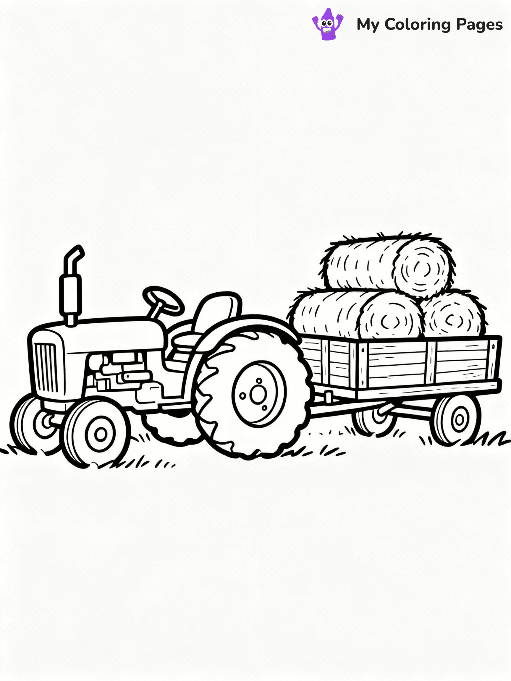 ⚠️ CRITICAL REQUIREMENT - ABSOLUTE BLACK AND WHITE ONLY ⚠️
This MUST be a BLACK AND WHITE line drawing ONLY. NO COLORS whatsoever.
- ONLY pure black lines (#000000) on pure white background (#FFFFFF)
- ABSOLUTELY NO colors, NO shading, NO gradients, NO grayscale
- If there are ANY colors in the output, the image is REJECTED
- This is a COLORING PAGE - meant to be COLORED IN by children
- The output must be UNCOLORED line art ready for coloring
⚠️ SUBJECT TO DRAW: Vintage tractor with large wheels in outline style, pulling a wooden wagon, hay bales stacked
(REMEMBER: Output must be BLACK AND WHITE line art only, NOT colored!)
# COLORING PAGE: BLACK OUTLINES ONLY - WHITE BACKGROUND MANDATORY
Create a **coloring book page** using EXACTLY two values: black lines, white space.
## NON-NEGOTIABLE BINARY RULES
- **ONLY #000000 (black) and #FFFFFF (white)** - NO other values exist
- **EVERY PIXEL = BLACK OR WHITE** - no gray/shading/antialiasing
- **WHITE BACKGROUND MANDATORY** - entire canvas stays white
- **ALL SHAPES HOLLOW** - everything is empty outlines waiting to be colored
- **FORBIDDEN:** fills, shading, gradients, patterns, textures, colors
- **NO SOLID REGIONS** - if it's not a thin line, it's wrong
## Universal Line Standards
- Black outlines ONLY - thin, uniform weight
- Every shape completely empty inside
- Closed contours suitable for coloring
- Simple flat illustration - zero depth/3D/realism
- **Style:** Whimsical Doodle Art Alley - rounded, friendly outlines (unless specified)
## Everything = Outline Only
- Characters/animals: hollow shapes
- Objects/clothing: empty contours
- Backgrounds/scenery: line work only
- Natural elements: outlined forms
- Dark/night areas: don't exist (use outlined symbols)
- Textures/patterns: convert to simple lines
## The Test
Can a child color EVERY white space with crayons? If any area is pre-filled/shaded/gray or colored in, it FAILS. Every shape must be waiting to receive color.
**FINAL OUTPUT**: Binary coloring page. Black lines define shapes. White spaces ready for coloring. Nothing else exists. No exceptions. Print-ready.
⚠️ FINAL REMINDER: Draw the subject "Vintage tractor with large wheels in outline style, pulling a wooden wagon, hay bales stacked" as BLACK AND WHITE line art. Zero colors in output.