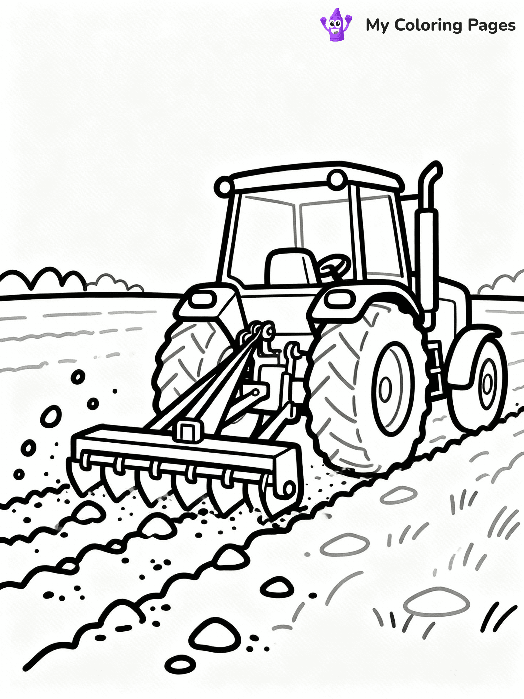 ⚠️ CRITICAL REQUIREMENT - ABSOLUTE BLACK AND WHITE ONLY ⚠️
This MUST be a BLACK AND WHITE line drawing ONLY. NO COLORS whatsoever.
- ONLY pure black lines (#000000) on pure white background (#FFFFFF)
- ABSOLUTELY NO colors, NO shading, NO gradients, NO grayscale
- If there are ANY colors in the output, the image is REJECTED
- This is a COLORING PAGE - meant to be COLORED IN by children
- The output must be UNCOLORED line art ready for coloring
⚠️ SUBJECT TO DRAW: Farm tractor with a plow attachment in outline style, working in a field, dirt flying up
(REMEMBER: Output must be BLACK AND WHITE line art only, NOT colored!)
# COLORING PAGE: BLACK OUTLINES ONLY - WHITE BACKGROUND MANDATORY
Create a **coloring book page** using EXACTLY two values: black lines, white space.
## NON-NEGOTIABLE BINARY RULES
- **ONLY #000000 (black) and #FFFFFF (white)** - NO other values exist
- **EVERY PIXEL = BLACK OR WHITE** - no gray/shading/antialiasing
- **WHITE BACKGROUND MANDATORY** - entire canvas stays white
- **ALL SHAPES HOLLOW** - everything is empty outlines waiting to be colored
- **FORBIDDEN:** fills, shading, gradients, patterns, textures, colors
- **NO SOLID REGIONS** - if it's not a thin line, it's wrong
## Universal Line Standards
- Black outlines ONLY - thin, uniform weight
- Every shape completely empty inside
- Closed contours suitable for coloring
- Simple flat illustration - zero depth/3D/realism
- **Style:** Whimsical Doodle Art Alley - rounded, friendly outlines (unless specified)
## Everything = Outline Only
- Characters/animals: hollow shapes
- Objects/clothing: empty contours
- Backgrounds/scenery: line work only
- Natural elements: outlined forms
- Dark/night areas: don't exist (use outlined symbols)
- Textures/patterns: convert to simple lines
## The Test
Can a child color EVERY white space with crayons? If any area is pre-filled/shaded/gray or colored in, it FAILS. Every shape must be waiting to receive color.
**FINAL OUTPUT**: Binary coloring page. Black lines define shapes. White spaces ready for coloring. Nothing else exists. No exceptions. Print-ready.
⚠️ FINAL REMINDER: Draw the subject "Farm tractor with a plow attachment in outline style, working in a field, dirt flying up" as BLACK AND WHITE line art. Zero colors in output.