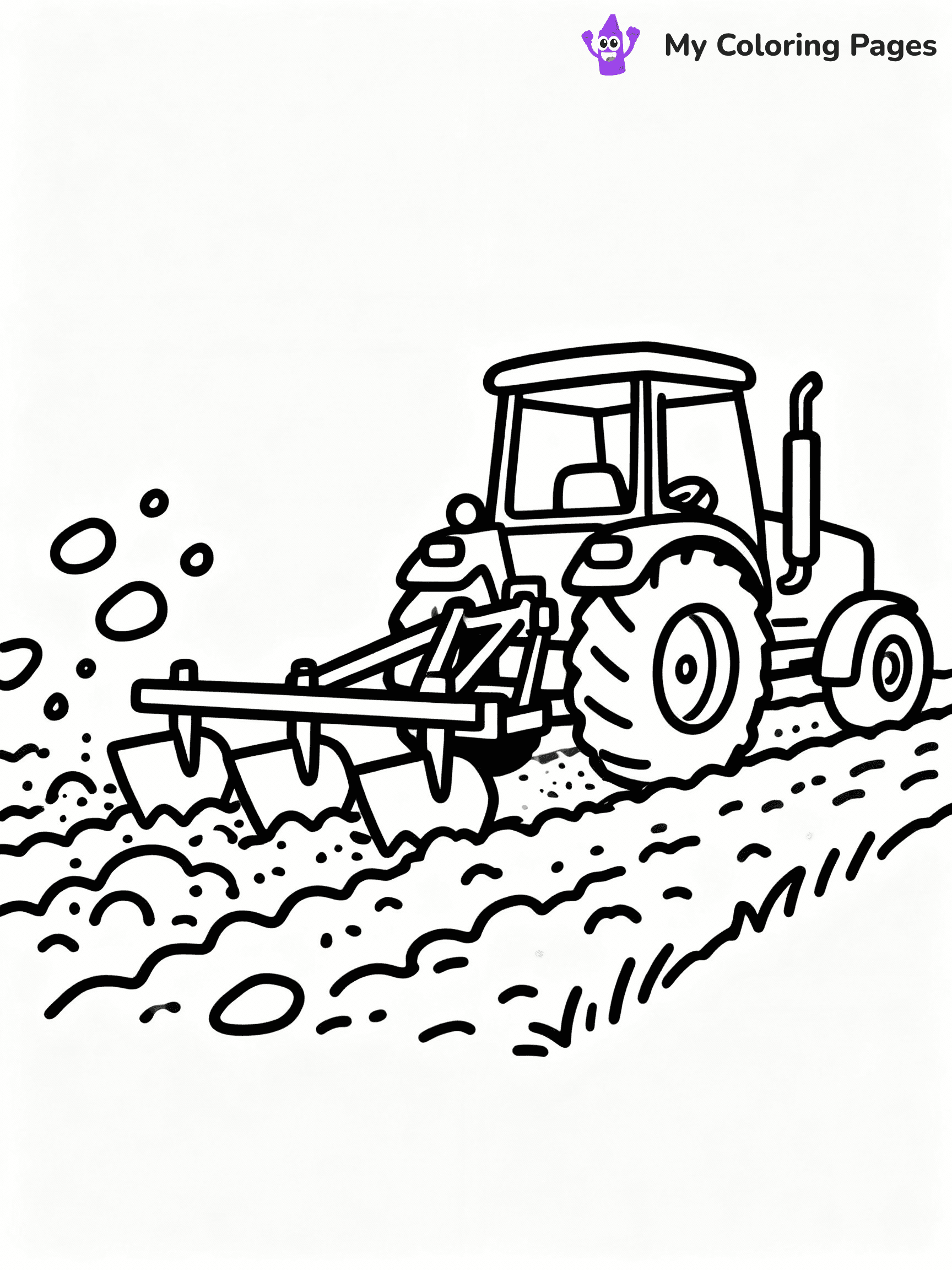 ⚠️ CRITICAL REQUIREMENT - ABSOLUTE BLACK AND WHITE ONLY ⚠️
This MUST be a BLACK AND WHITE line drawing ONLY. NO COLORS whatsoever.
- ONLY pure black lines (#000000) on pure white background (#FFFFFF)
- ABSOLUTELY NO colors, NO shading, NO gradients, NO grayscale
- If there are ANY colors in the output, the image is REJECTED
- This is a COLORING PAGE - meant to be COLORED IN by children
- The output must be UNCOLORED line art ready for coloring
⚠️ SUBJECT TO DRAW: Farm tractor with a plow attachment in outline style, working in a field, dirt flying up
(REMEMBER: Output must be BLACK AND WHITE line art only, NOT colored!)
# COLORING PAGE: BLACK OUTLINES ONLY - WHITE BACKGROUND MANDATORY
Create a **coloring book page** using EXACTLY two values: black lines, white space.
## NON-NEGOTIABLE BINARY RULES
- **ONLY #000000 (black) and #FFFFFF (white)** - NO other values exist
- **EVERY PIXEL = BLACK OR WHITE** - no gray/shading/antialiasing
- **WHITE BACKGROUND MANDATORY** - entire canvas stays white
- **ALL SHAPES HOLLOW** - everything is empty outlines waiting to be colored
- **FORBIDDEN:** fills, shading, gradients, patterns, textures, colors
- **NO SOLID REGIONS** - if it's not a thin line, it's wrong
## Universal Line Standards
- Black outlines ONLY - thin, uniform weight
- Every shape completely empty inside
- Closed contours suitable for coloring
- Simple flat illustration - zero depth/3D/realism
- **Style:** Whimsical Doodle Art Alley - rounded, friendly outlines (unless specified)
## Everything = Outline Only
- Characters/animals: hollow shapes
- Objects/clothing: empty contours
- Backgrounds/scenery: line work only
- Natural elements: outlined forms
- Dark/night areas: don't exist (use outlined symbols)
- Textures/patterns: convert to simple lines
## The Test
Can a child color EVERY white space with crayons? If any area is pre-filled/shaded/gray or colored in, it FAILS. Every shape must be waiting to receive color.
**FINAL OUTPUT**: Binary coloring page. Black lines define shapes. White spaces ready for coloring. Nothing else exists. No exceptions. Print-ready.
⚠️ FINAL REMINDER: Draw the subject "Farm tractor with a plow attachment in outline style, working in a field, dirt flying up" as BLACK AND WHITE line art. Zero colors in output.