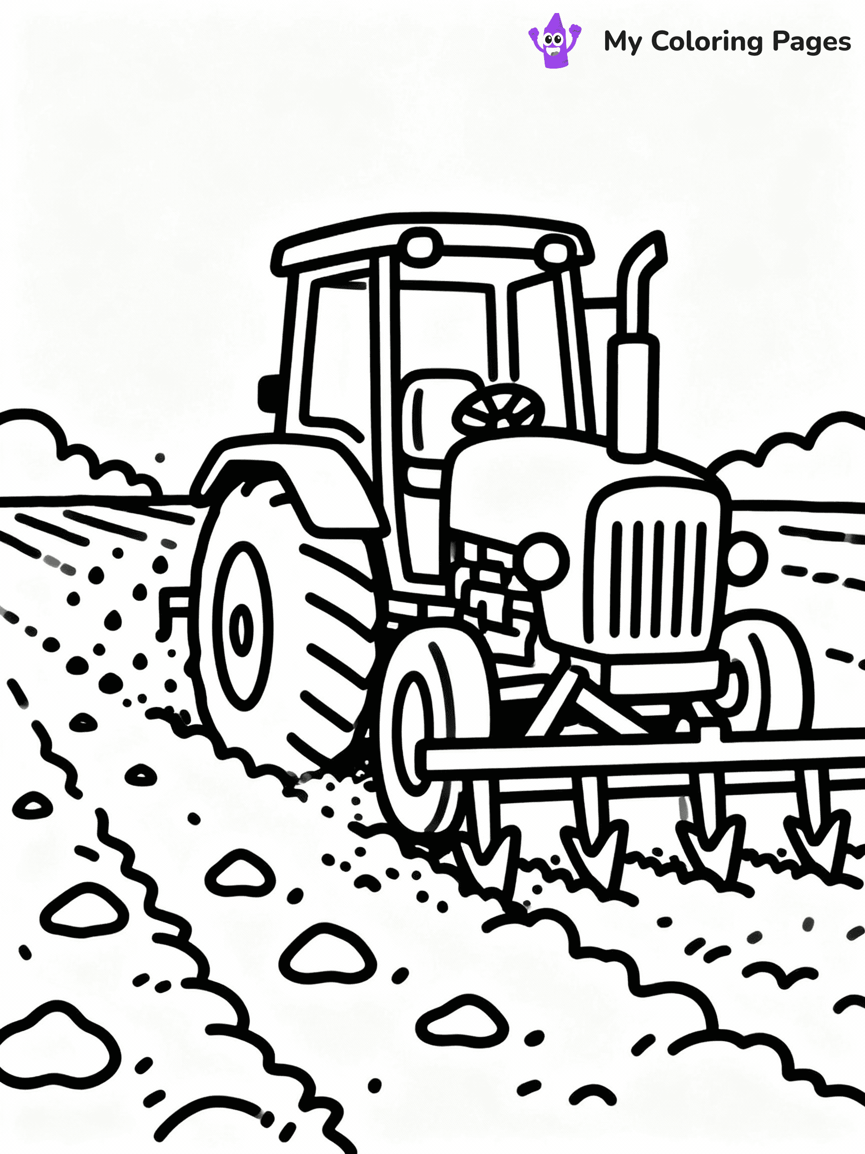 ⚠️ CRITICAL REQUIREMENT - ABSOLUTE BLACK AND WHITE ONLY ⚠️
This MUST be a BLACK AND WHITE line drawing ONLY. NO COLORS whatsoever.
- ONLY pure black lines (#000000) on pure white background (#FFFFFF)
- ABSOLUTELY NO colors, NO shading, NO gradients, NO grayscale
- If there are ANY colors in the output, the image is REJECTED
- This is a COLORING PAGE - meant to be COLORED IN by children
- The output must be UNCOLORED line art ready for coloring
⚠️ SUBJECT TO DRAW: Farm tractor with a plow attachment in outline style, working in a field, dirt flying up
(REMEMBER: Output must be BLACK AND WHITE line art only, NOT colored!)
# COLORING PAGE: BLACK OUTLINES ONLY - WHITE BACKGROUND MANDATORY
Create a **coloring book page** using EXACTLY two values: black lines, white space.
## NON-NEGOTIABLE BINARY RULES
- **ONLY #000000 (black) and #FFFFFF (white)** - NO other values exist
- **EVERY PIXEL = BLACK OR WHITE** - no gray/shading/antialiasing
- **WHITE BACKGROUND MANDATORY** - entire canvas stays white
- **ALL SHAPES HOLLOW** - everything is empty outlines waiting to be colored
- **FORBIDDEN:** fills, shading, gradients, patterns, textures, colors
- **NO SOLID REGIONS** - if it's not a thin line, it's wrong
## Universal Line Standards
- Black outlines ONLY - thin, uniform weight
- Every shape completely empty inside
- Closed contours suitable for coloring
- Simple flat illustration - zero depth/3D/realism
- **Style:** Whimsical Doodle Art Alley - rounded, friendly outlines (unless specified)
## Everything = Outline Only
- Characters/animals: hollow shapes
- Objects/clothing: empty contours
- Backgrounds/scenery: line work only
- Natural elements: outlined forms
- Dark/night areas: don't exist (use outlined symbols)
- Textures/patterns: convert to simple lines
## The Test
Can a child color EVERY white space with crayons? If any area is pre-filled/shaded/gray or colored in, it FAILS. Every shape must be waiting to receive color.
**FINAL OUTPUT**: Binary coloring page. Black lines define shapes. White spaces ready for coloring. Nothing else exists. No exceptions. Print-ready.
⚠️ FINAL REMINDER: Draw the subject "Farm tractor with a plow attachment in outline style, working in a field, dirt flying up" as BLACK AND WHITE line art. Zero colors in output.