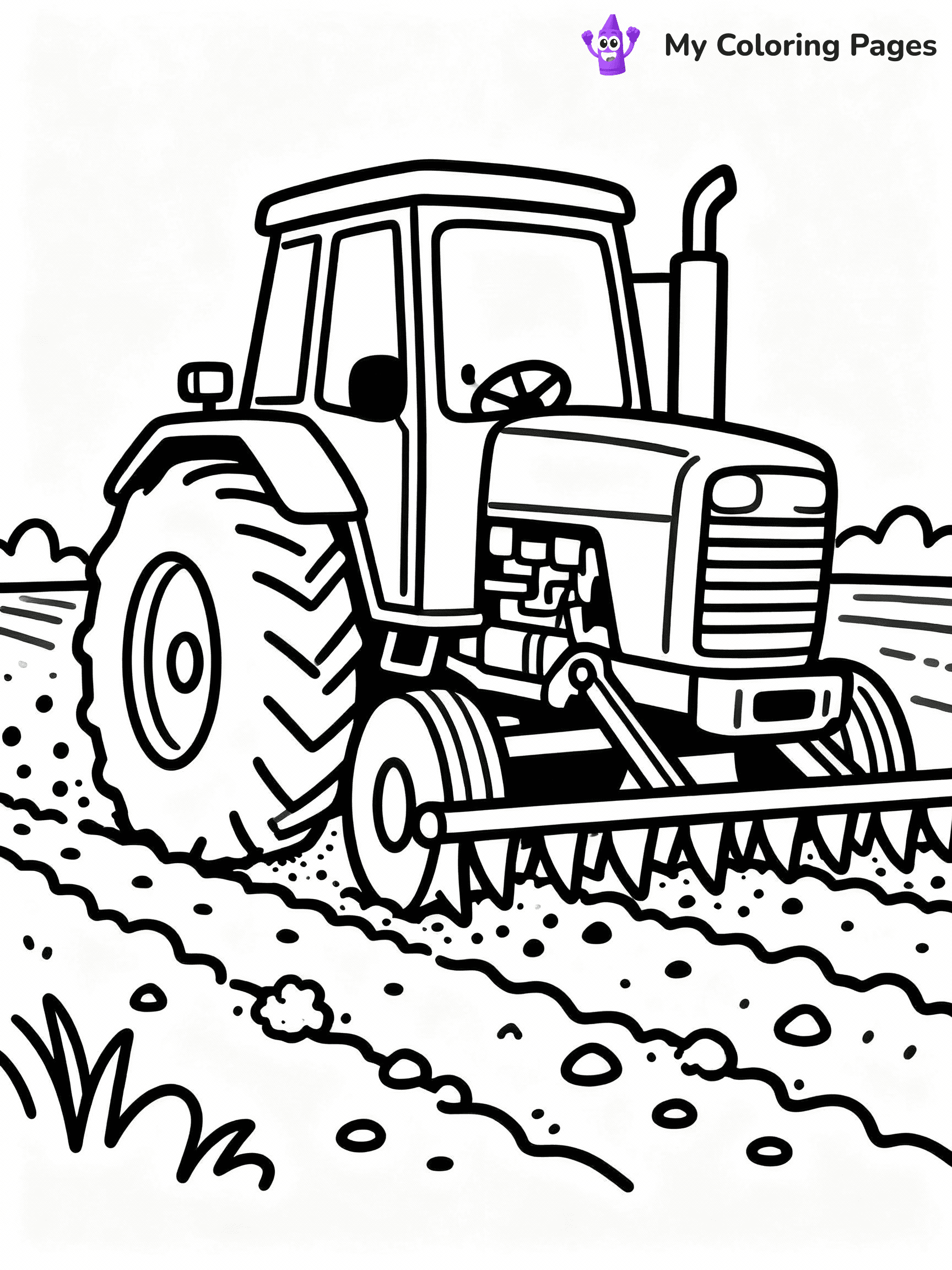 ⚠️ CRITICAL REQUIREMENT - ABSOLUTE BLACK AND WHITE ONLY ⚠️
This MUST be a BLACK AND WHITE line drawing ONLY. NO COLORS whatsoever.
- ONLY pure black lines (#000000) on pure white background (#FFFFFF)
- ABSOLUTELY NO colors, NO shading, NO gradients, NO grayscale
- If there are ANY colors in the output, the image is REJECTED
- This is a COLORING PAGE - meant to be COLORED IN by children
- The output must be UNCOLORED line art ready for coloring
⚠️ SUBJECT TO DRAW: Farm tractor with a plow attachment in outline style, working in a field, dirt flying up
(REMEMBER: Output must be BLACK AND WHITE line art only, NOT colored!)
# COLORING PAGE: BLACK OUTLINES ONLY - WHITE BACKGROUND MANDATORY
Create a **coloring book page** using EXACTLY two values: black lines, white space.
## NON-NEGOTIABLE BINARY RULES
- **ONLY #000000 (black) and #FFFFFF (white)** - NO other values exist
- **EVERY PIXEL = BLACK OR WHITE** - no gray/shading/antialiasing
- **WHITE BACKGROUND MANDATORY** - entire canvas stays white
- **ALL SHAPES HOLLOW** - everything is empty outlines waiting to be colored
- **FORBIDDEN:** fills, shading, gradients, patterns, textures, colors
- **NO SOLID REGIONS** - if it's not a thin line, it's wrong
## Universal Line Standards
- Black outlines ONLY - thin, uniform weight
- Every shape completely empty inside
- Closed contours suitable for coloring
- Simple flat illustration - zero depth/3D/realism
- **Style:** Whimsical Doodle Art Alley - rounded, friendly outlines (unless specified)
## Everything = Outline Only
- Characters/animals: hollow shapes
- Objects/clothing: empty contours
- Backgrounds/scenery: line work only
- Natural elements: outlined forms
- Dark/night areas: don't exist (use outlined symbols)
- Textures/patterns: convert to simple lines
## The Test
Can a child color EVERY white space with crayons? If any area is pre-filled/shaded/gray or colored in, it FAILS. Every shape must be waiting to receive color.
**FINAL OUTPUT**: Binary coloring page. Black lines define shapes. White spaces ready for coloring. Nothing else exists. No exceptions. Print-ready.
⚠️ FINAL REMINDER: Draw the subject "Farm tractor with a plow attachment in outline style, working in a field, dirt flying up" as BLACK AND WHITE line art. Zero colors in output.