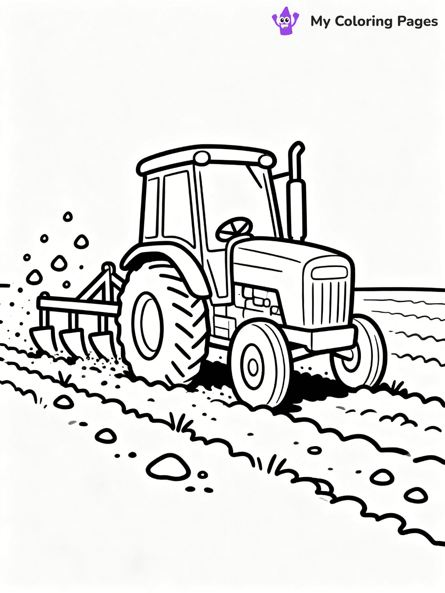 ⚠️ CRITICAL REQUIREMENT - ABSOLUTE BLACK AND WHITE ONLY ⚠️
This MUST be a BLACK AND WHITE line drawing ONLY. NO COLORS whatsoever.
- ONLY pure black lines (#000000) on pure white background (#FFFFFF)
- ABSOLUTELY NO colors, NO shading, NO gradients, NO grayscale
- If there are ANY colors in the output, the image is REJECTED
- This is a COLORING PAGE - meant to be COLORED IN by children
- The output must be UNCOLORED line art ready for coloring
⚠️ SUBJECT TO DRAW: Farm tractor with a plow attachment in outline style, working in a field, dirt flying up
(REMEMBER: Output must be BLACK AND WHITE line art only, NOT colored!)
# COLORING PAGE: BLACK OUTLINES ONLY - WHITE BACKGROUND MANDATORY
Create a **coloring book page** using EXACTLY two values: black lines, white space.
## NON-NEGOTIABLE BINARY RULES
- **ONLY #000000 (black) and #FFFFFF (white)** - NO other values exist
- **EVERY PIXEL = BLACK OR WHITE** - no gray/shading/antialiasing
- **WHITE BACKGROUND MANDATORY** - entire canvas stays white
- **ALL SHAPES HOLLOW** - everything is empty outlines waiting to be colored
- **FORBIDDEN:** fills, shading, gradients, patterns, textures, colors
- **NO SOLID REGIONS** - if it's not a thin line, it's wrong
## Universal Line Standards
- Black outlines ONLY - thin, uniform weight
- Every shape completely empty inside
- Closed contours suitable for coloring
- Simple flat illustration - zero depth/3D/realism
- **Style:** Whimsical Doodle Art Alley - rounded, friendly outlines (unless specified)
## Everything = Outline Only
- Characters/animals: hollow shapes
- Objects/clothing: empty contours
- Backgrounds/scenery: line work only
- Natural elements: outlined forms
- Dark/night areas: don't exist (use outlined symbols)
- Textures/patterns: convert to simple lines
## The Test
Can a child color EVERY white space with crayons? If any area is pre-filled/shaded/gray or colored in, it FAILS. Every shape must be waiting to receive color.
**FINAL OUTPUT**: Binary coloring page. Black lines define shapes. White spaces ready for coloring. Nothing else exists. No exceptions. Print-ready.
⚠️ FINAL REMINDER: Draw the subject "Farm tractor with a plow attachment in outline style, working in a field, dirt flying up" as BLACK AND WHITE line art. Zero colors in output.