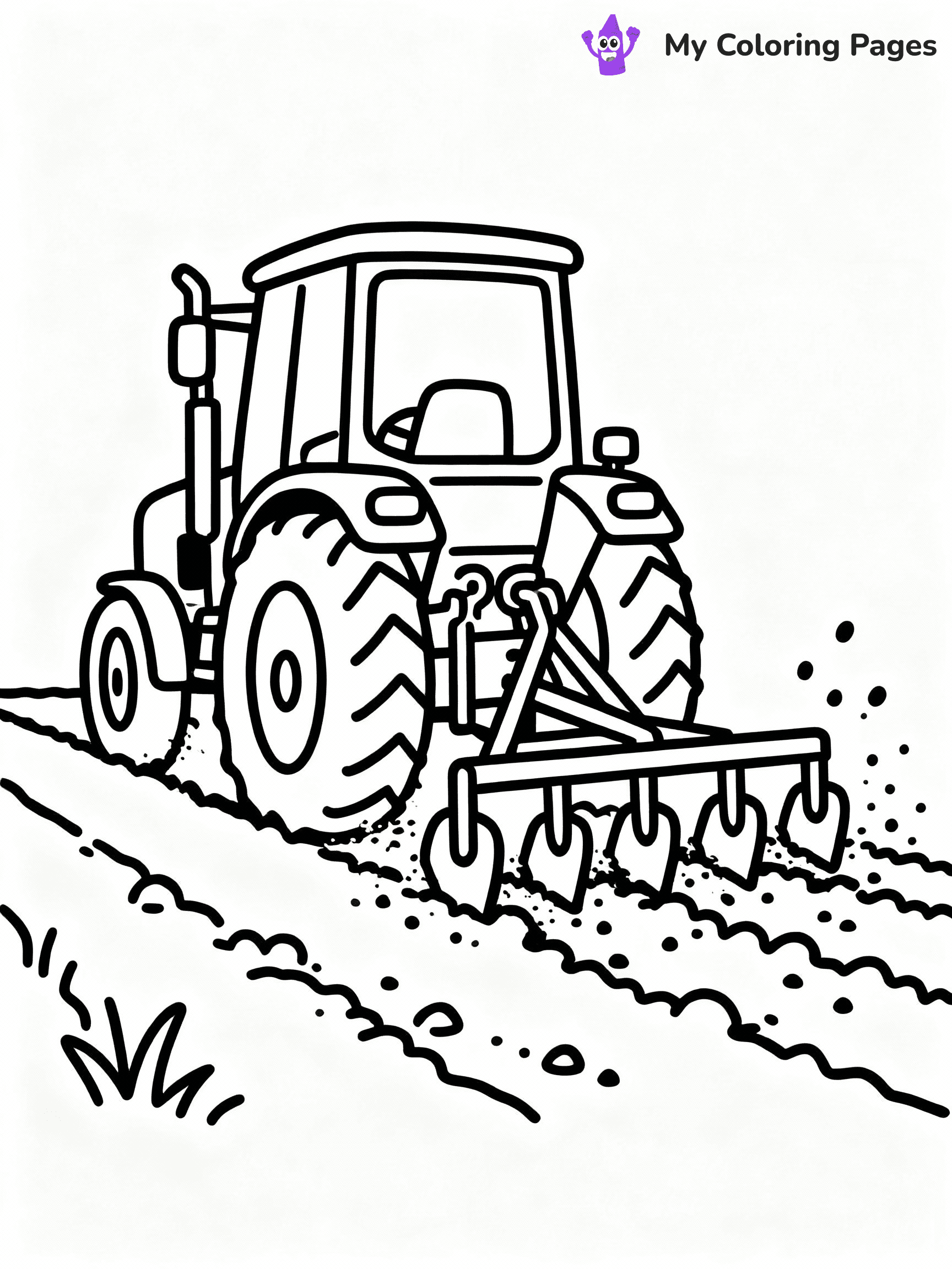 ⚠️ CRITICAL REQUIREMENT - ABSOLUTE BLACK AND WHITE ONLY ⚠️
This MUST be a BLACK AND WHITE line drawing ONLY. NO COLORS whatsoever.
- ONLY pure black lines (#000000) on pure white background (#FFFFFF)
- ABSOLUTELY NO colors, NO shading, NO gradients, NO grayscale
- If there are ANY colors in the output, the image is REJECTED
- This is a COLORING PAGE - meant to be COLORED IN by children
- The output must be UNCOLORED line art ready for coloring
⚠️ SUBJECT TO DRAW: Farm tractor with a plow attachment in outline style, working in a field, dirt flying up
(REMEMBER: Output must be BLACK AND WHITE line art only, NOT colored!)
# COLORING PAGE: BLACK OUTLINES ONLY - WHITE BACKGROUND MANDATORY
Create a **coloring book page** using EXACTLY two values: black lines, white space.
## NON-NEGOTIABLE BINARY RULES
- **ONLY #000000 (black) and #FFFFFF (white)** - NO other values exist
- **EVERY PIXEL = BLACK OR WHITE** - no gray/shading/antialiasing
- **WHITE BACKGROUND MANDATORY** - entire canvas stays white
- **ALL SHAPES HOLLOW** - everything is empty outlines waiting to be colored
- **FORBIDDEN:** fills, shading, gradients, patterns, textures, colors
- **NO SOLID REGIONS** - if it's not a thin line, it's wrong
## Universal Line Standards
- Black outlines ONLY - thin, uniform weight
- Every shape completely empty inside
- Closed contours suitable for coloring
- Simple flat illustration - zero depth/3D/realism
- **Style:** Whimsical Doodle Art Alley - rounded, friendly outlines (unless specified)
## Everything = Outline Only
- Characters/animals: hollow shapes
- Objects/clothing: empty contours
- Backgrounds/scenery: line work only
- Natural elements: outlined forms
- Dark/night areas: don't exist (use outlined symbols)
- Textures/patterns: convert to simple lines
## The Test
Can a child color EVERY white space with crayons? If any area is pre-filled/shaded/gray or colored in, it FAILS. Every shape must be waiting to receive color.
**FINAL OUTPUT**: Binary coloring page. Black lines define shapes. White spaces ready for coloring. Nothing else exists. No exceptions. Print-ready.
⚠️ FINAL REMINDER: Draw the subject "Farm tractor with a plow attachment in outline style, working in a field, dirt flying up" as BLACK AND WHITE line art. Zero colors in output.