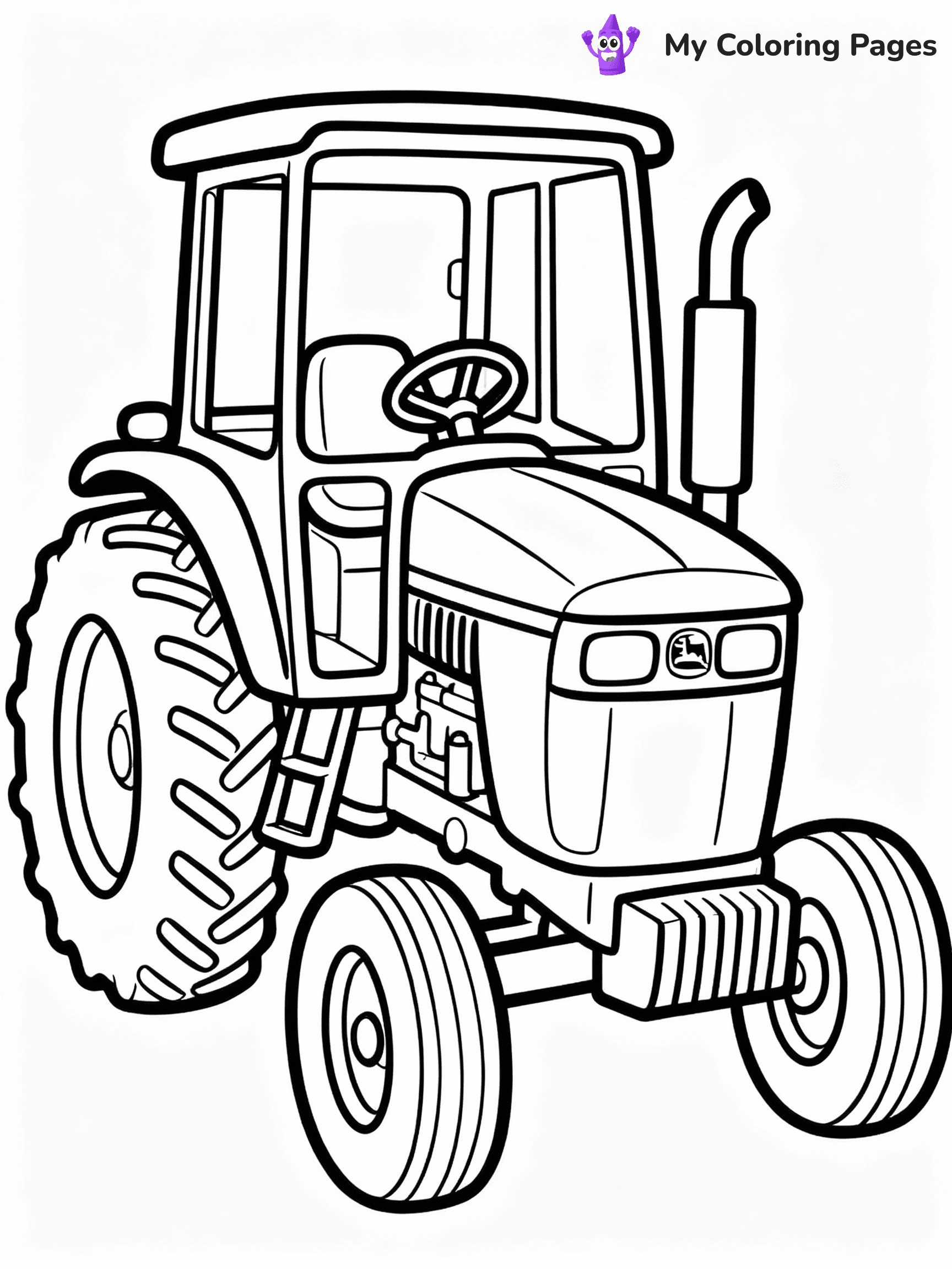 ⚠️ CRITICAL REQUIREMENT - ABSOLUTE BLACK AND WHITE ONLY ⚠️
This MUST be a BLACK AND WHITE line drawing ONLY. NO COLORS whatsoever.
- ONLY pure black lines (#000000) on pure white background (#FFFFFF)
- ABSOLUTELY NO colors, NO shading, NO gradients, NO grayscale
- If there are ANY colors in the output, the image is REJECTED
- This is a COLORING PAGE - meant to be COLORED IN by children
- The output must be UNCOLORED line art ready for coloring
⚠️ SUBJECT TO DRAW: John Deere tractor
(REMEMBER: Output must be BLACK AND WHITE line art only, NOT colored!)
# COLORING PAGE: BLACK OUTLINES ONLY - WHITE BACKGROUND MANDATORY
Create a **coloring book page** using EXACTLY two values: black lines, white space.
## NON-NEGOTIABLE BINARY RULES
- **ONLY #000000 (black) and #FFFFFF (white)** - NO other values exist
- **EVERY PIXEL = BLACK OR WHITE** - no gray/shading/antialiasing
- **WHITE BACKGROUND MANDATORY** - entire canvas stays white
- **ALL SHAPES HOLLOW** - everything is empty outlines waiting to be colored
- **FORBIDDEN:** fills, shading, gradients, patterns, textures, colors
- **NO SOLID REGIONS** - if it's not a thin line, it's wrong
## Universal Line Standards
- Black outlines ONLY - thin, uniform weight
- Every shape completely empty inside
- Closed contours suitable for coloring
- Simple flat illustration - zero depth/3D/realism
- **Style:** Whimsical Doodle Art Alley - rounded, friendly outlines (unless specified)
## Everything = Outline Only
- Characters/animals: hollow shapes
- Objects/clothing: empty contours
- Backgrounds/scenery: line work only
- Natural elements: outlined forms
- Dark/night areas: don't exist (use outlined symbols)
- Textures/patterns: convert to simple lines
## The Test
Can a child color EVERY white space with crayons? If any area is pre-filled/shaded/gray or colored in, it FAILS. Every shape must be waiting to receive color.
**FINAL OUTPUT**: Binary coloring page. Black lines define shapes. White spaces ready for coloring. Nothing else exists. No exceptions. Print-ready.
⚠️ FINAL REMINDER: Draw the subject "John Deere tractor" as BLACK AND WHITE line art. Zero colors in output.