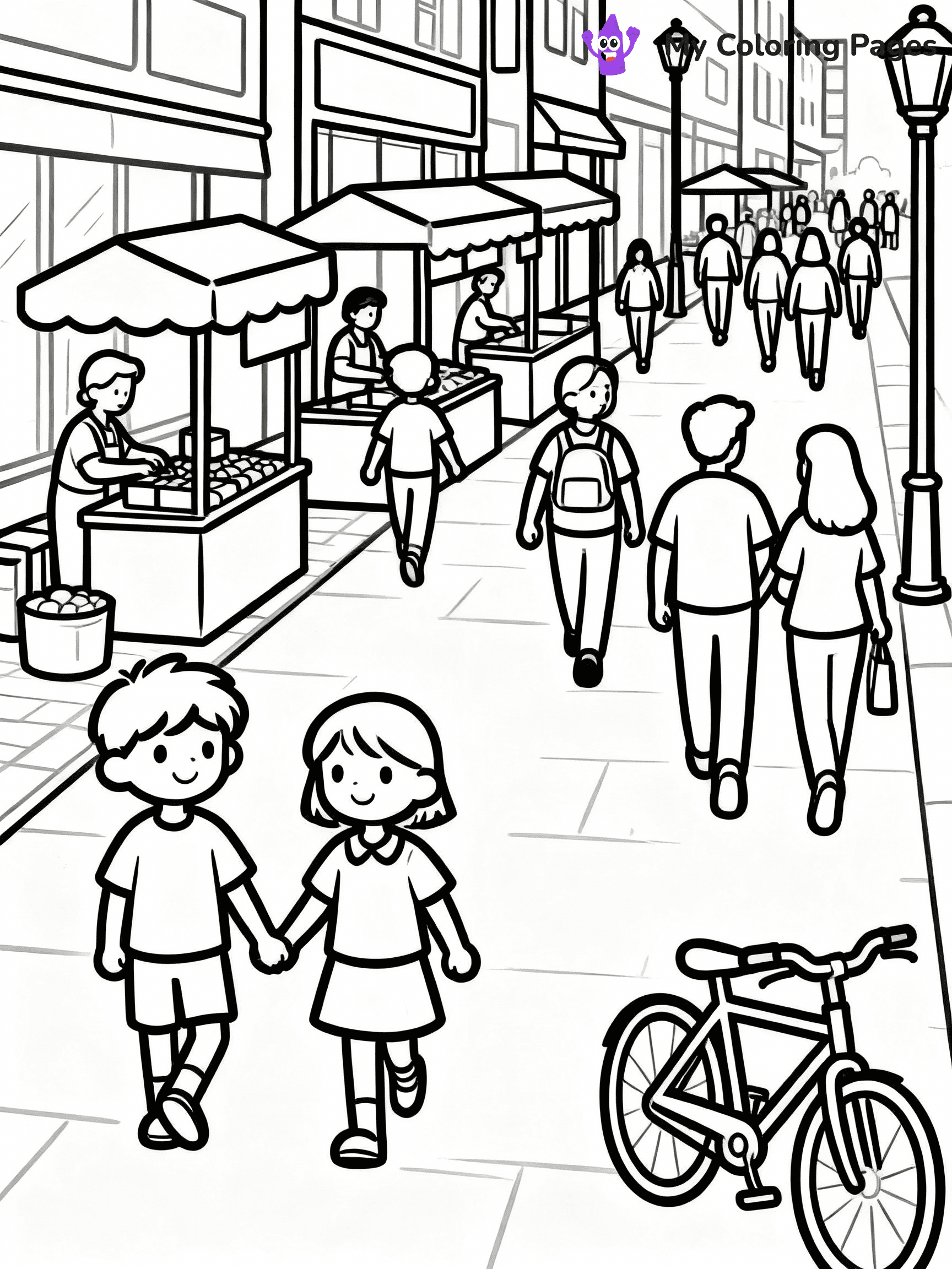 City Coloring Pages - 1