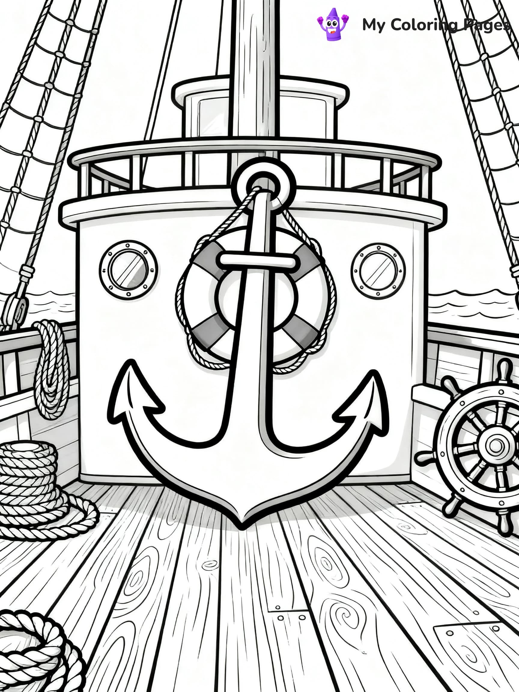 Anchor Coloring Pages - 2