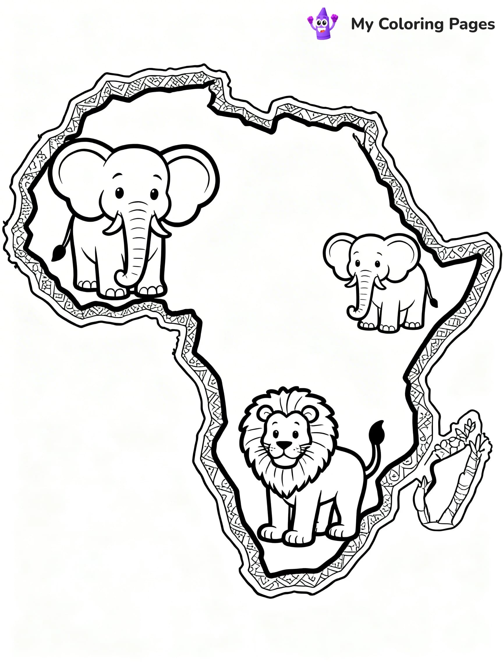 World Map Coloring Pages - 11