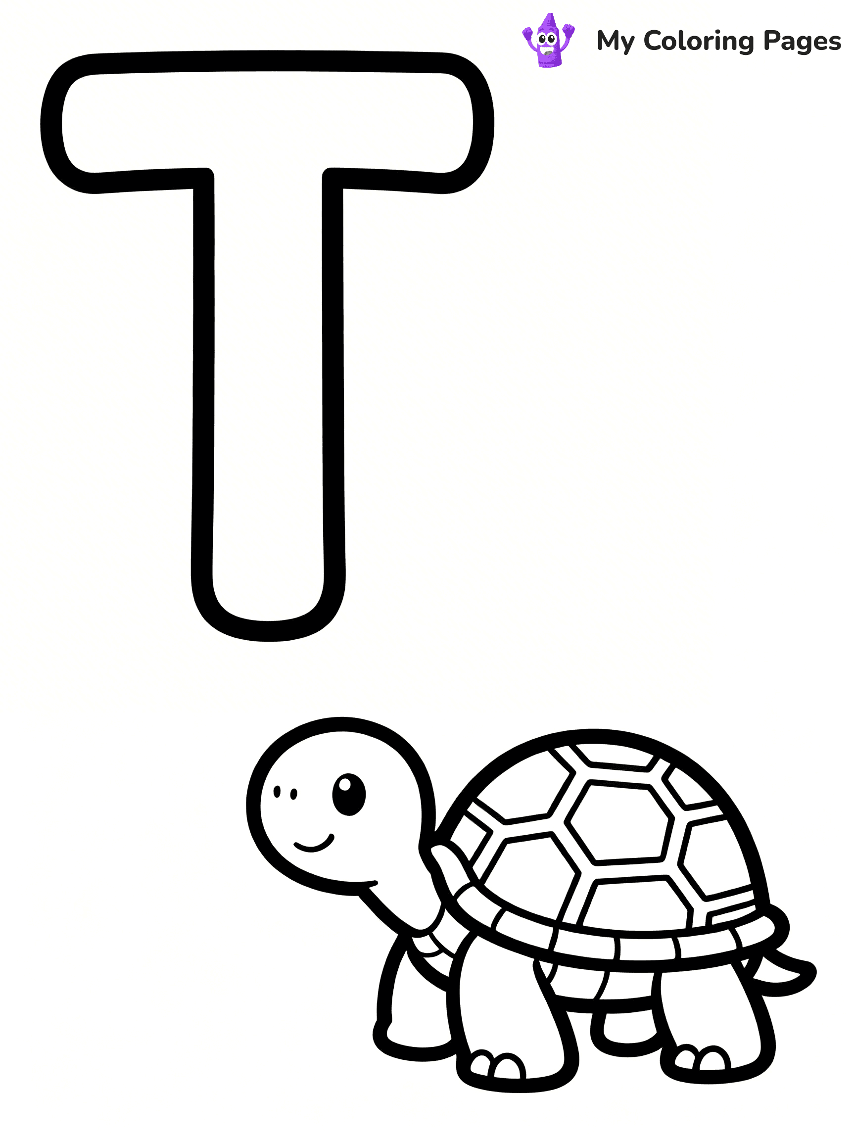 Letter T Coloring Pages - 41