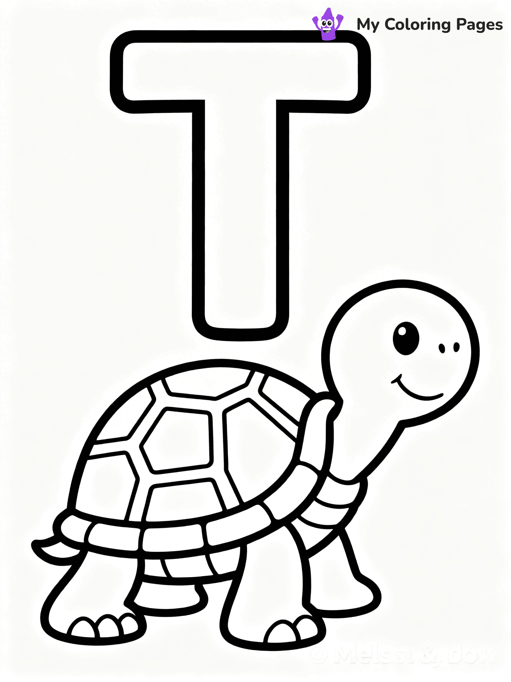Letter T Coloring Pages - 35