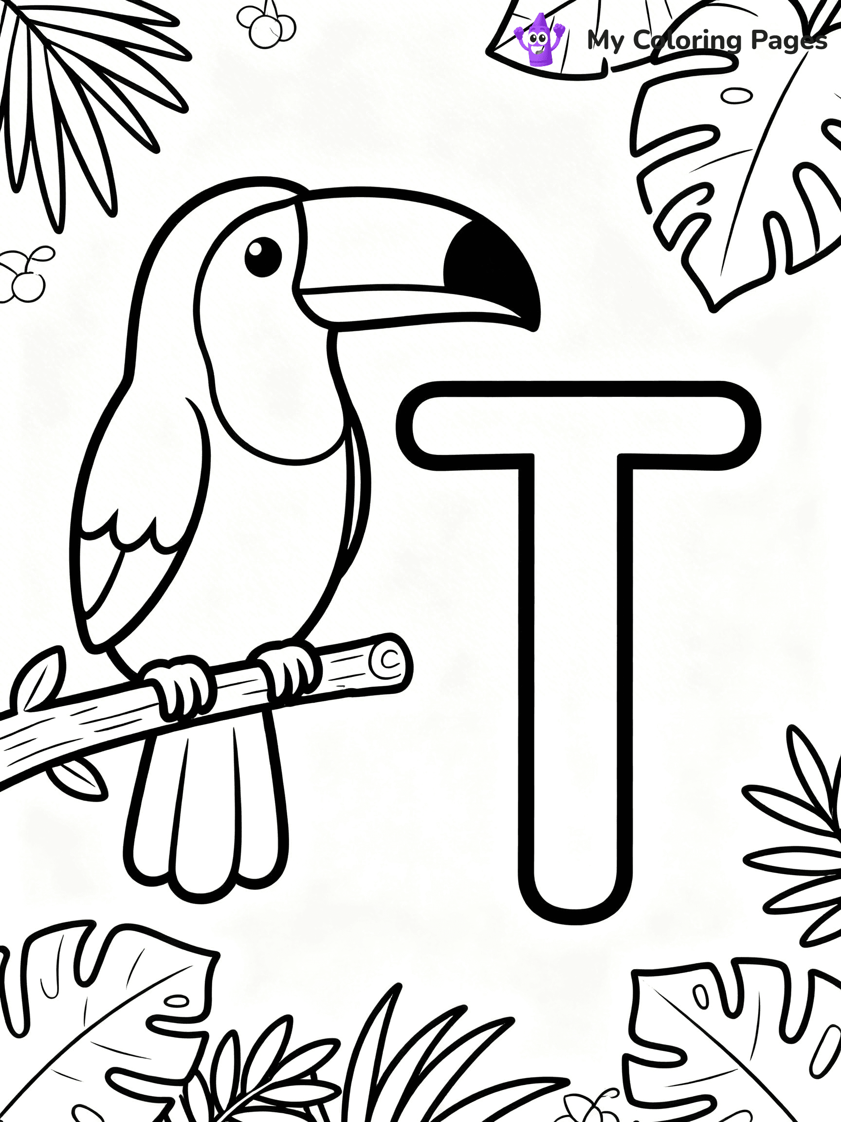 Letter T Coloring Pages - 30