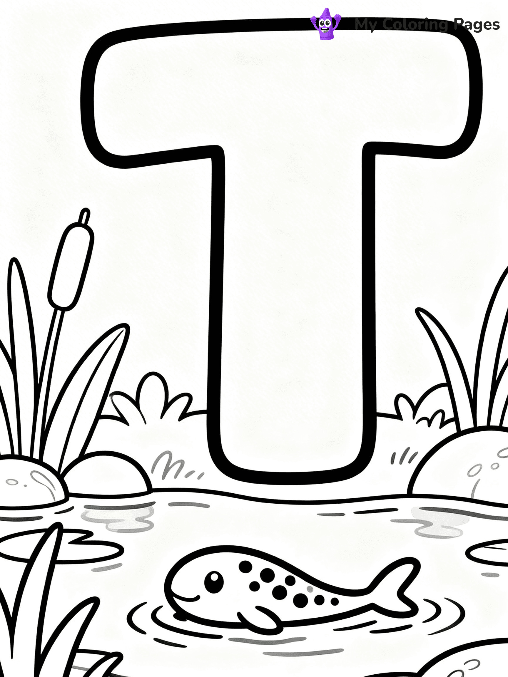 Letter T Coloring Pages - 18