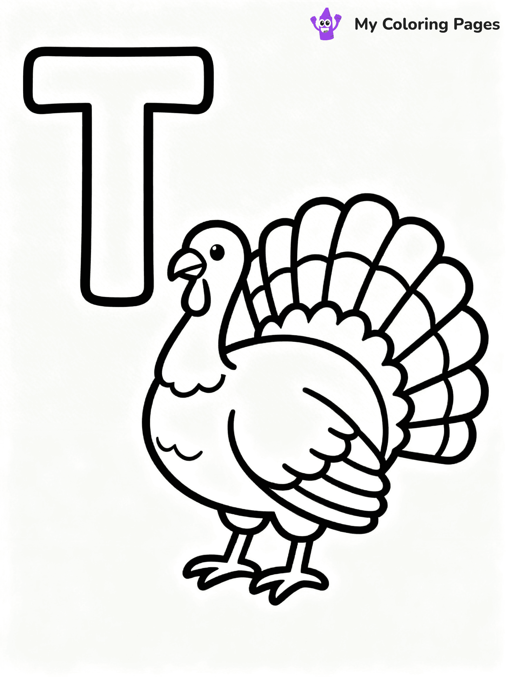 Letter T Coloring Pages - 13