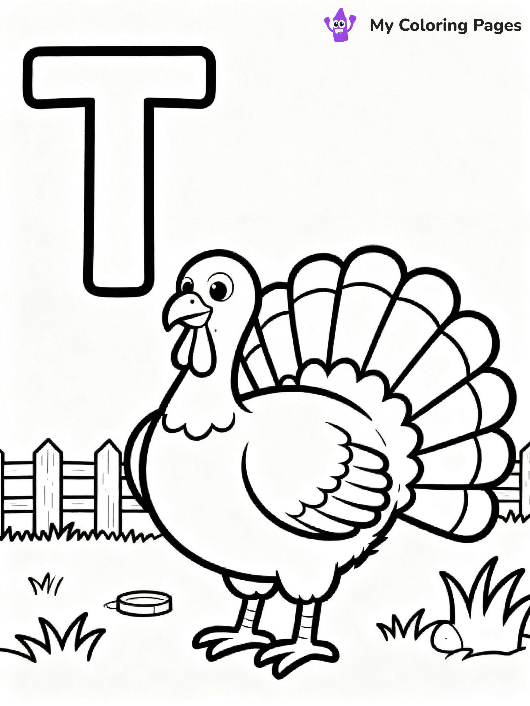 Letter T Coloring Pages - 12