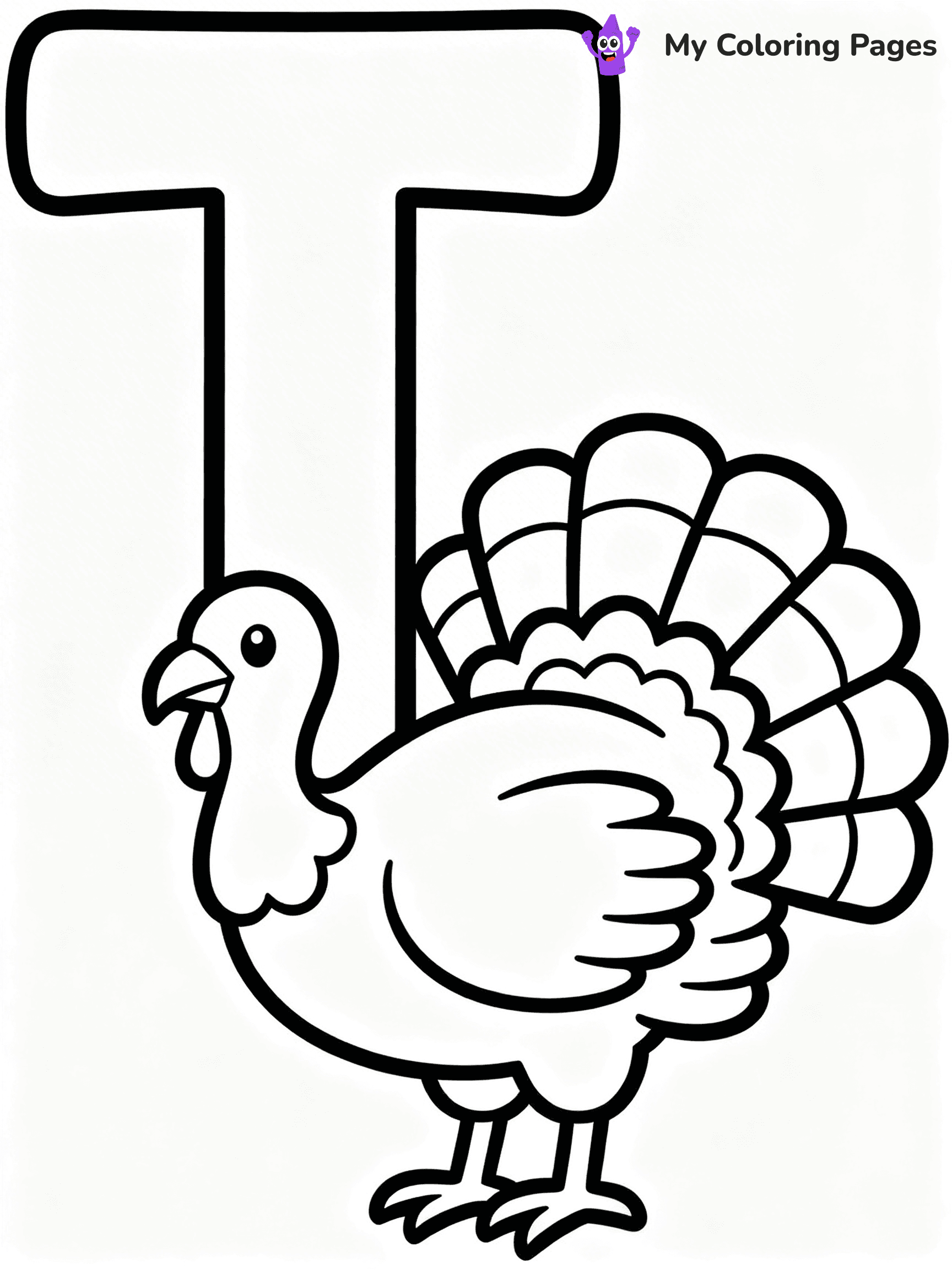Letter T Coloring Pages - 11