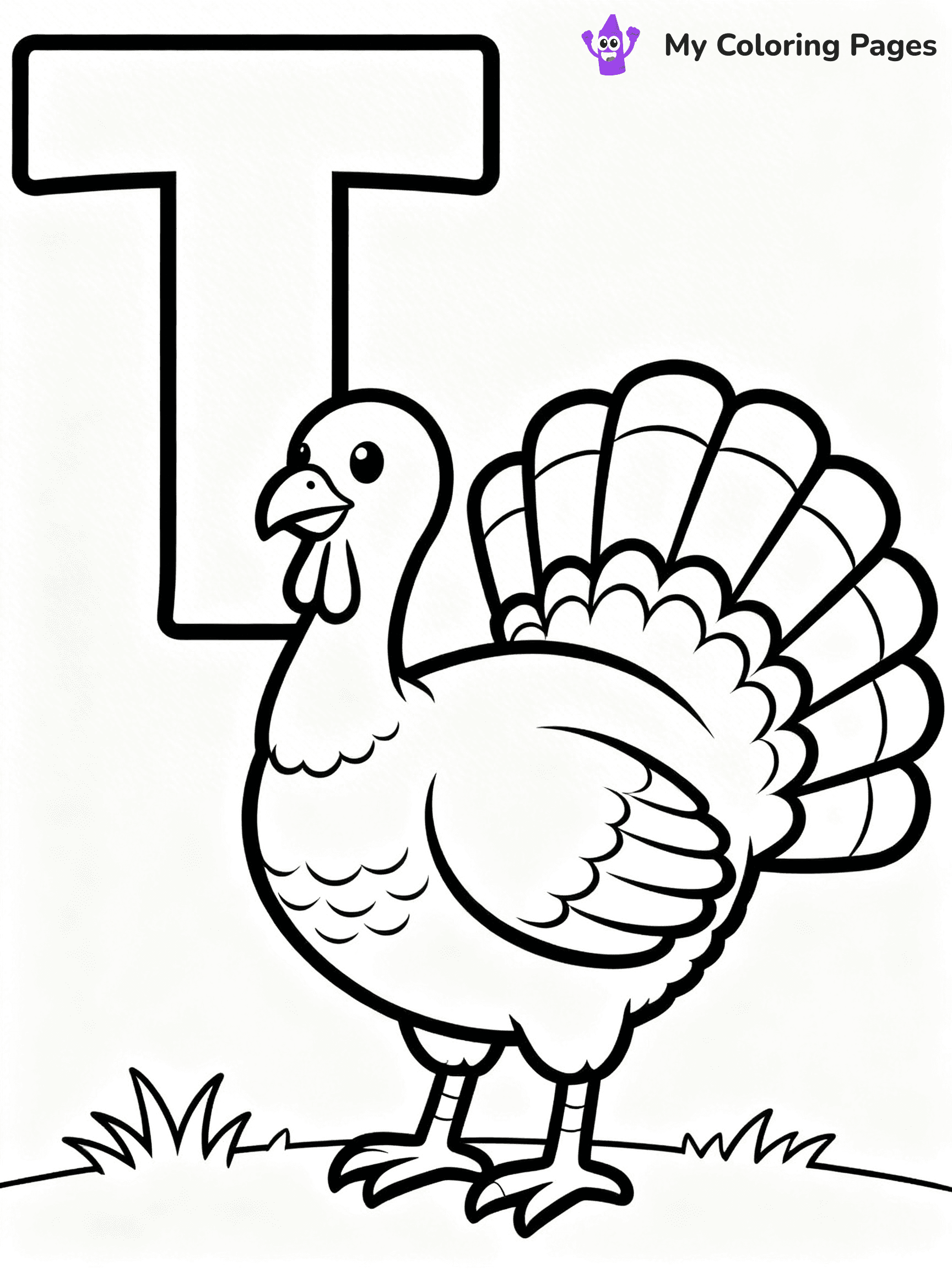 Letter T Coloring Pages - 8