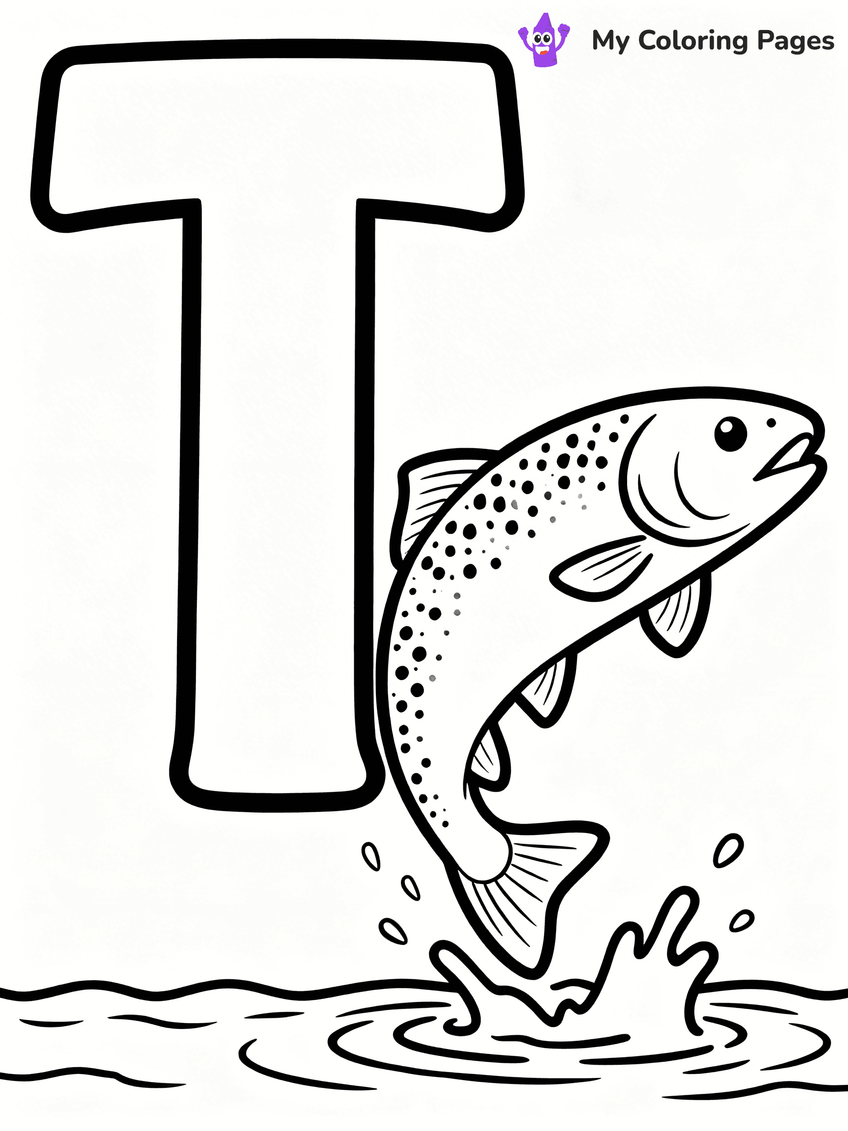 Letter T Coloring Pages - 6