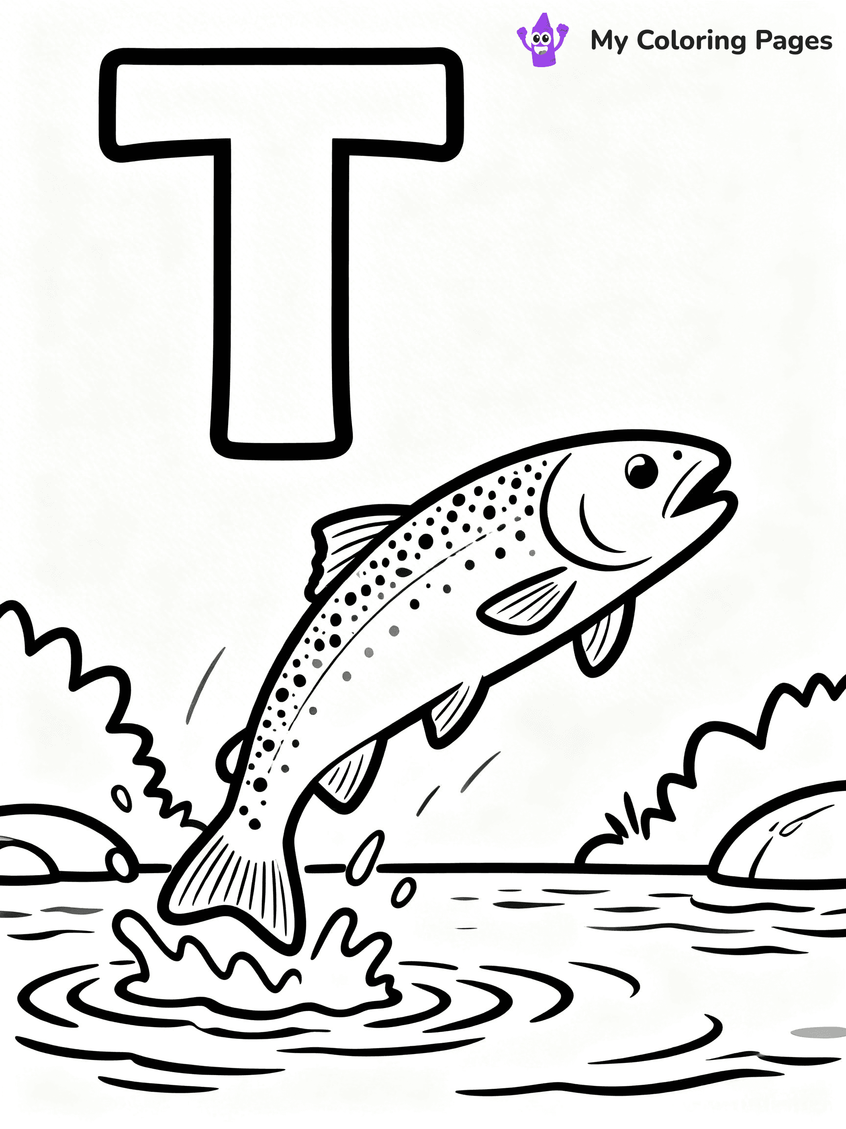 Letter T Coloring Pages - 4