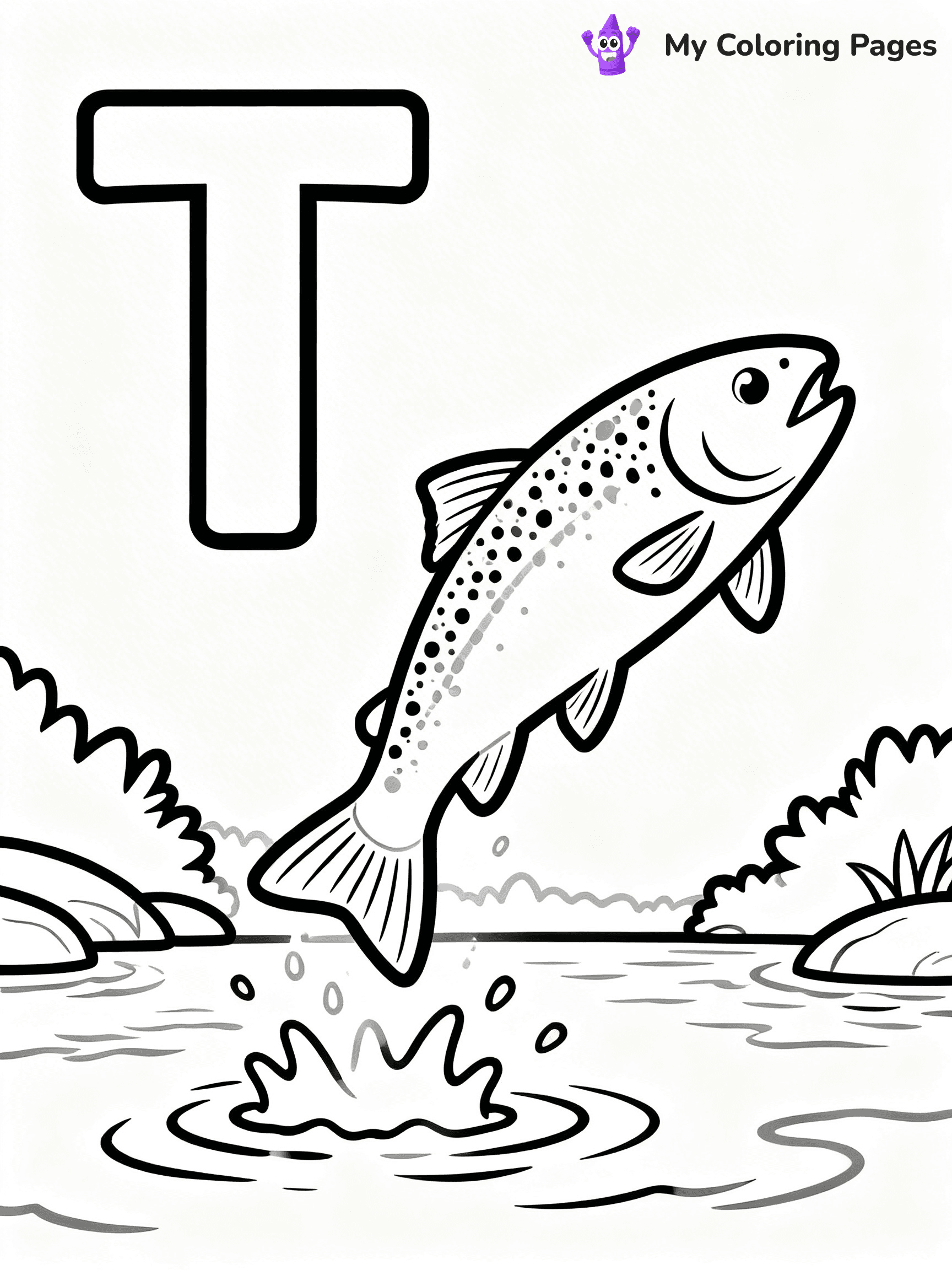 Letter T Coloring Pages - 3