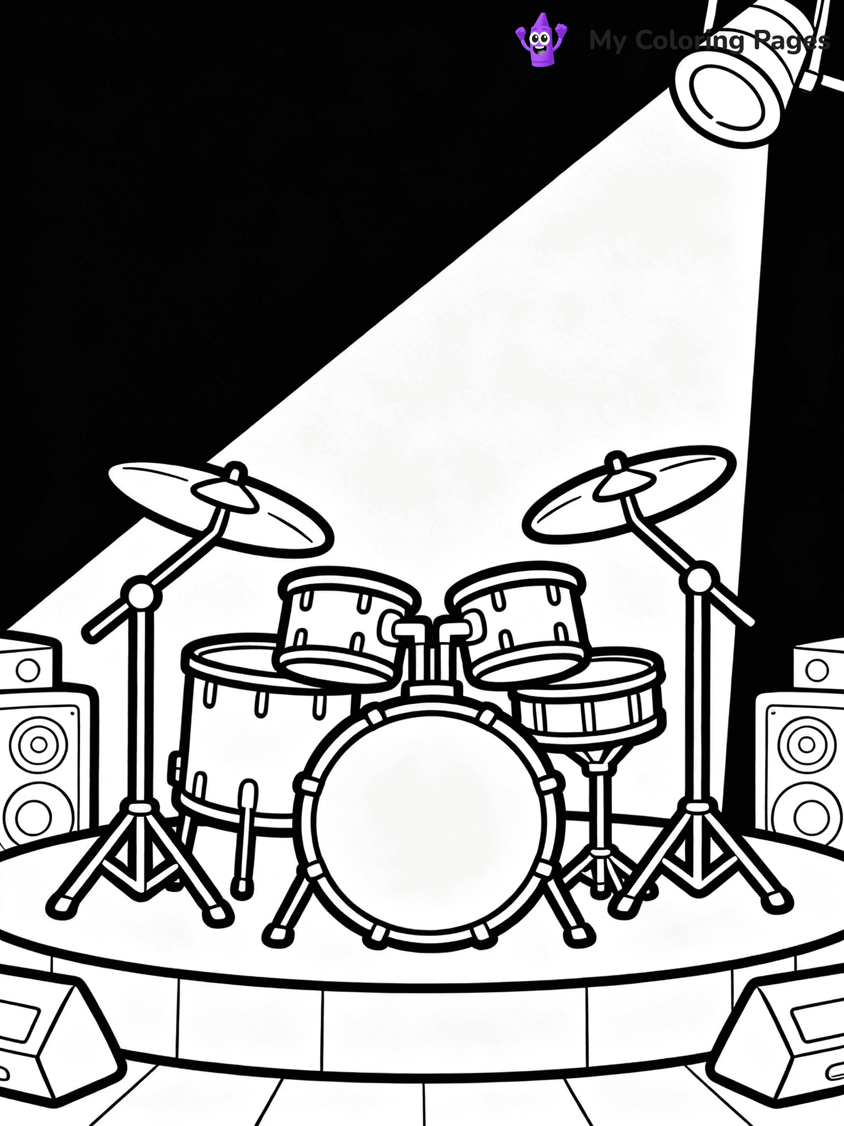 Drum Coloring Pages - 19