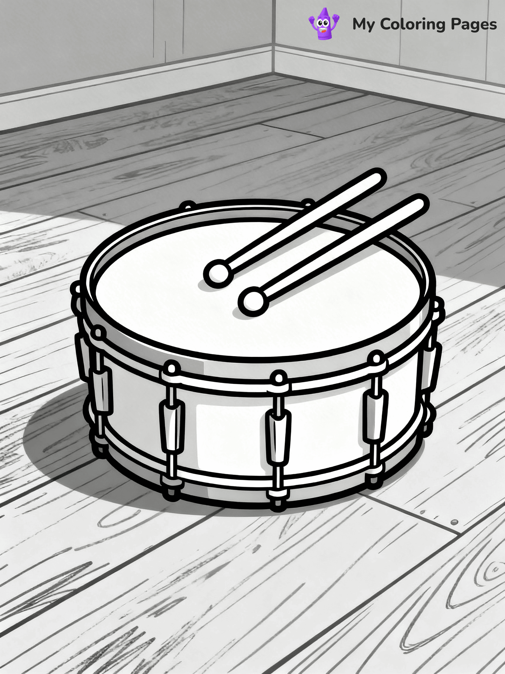 Drum Coloring Pages - 12