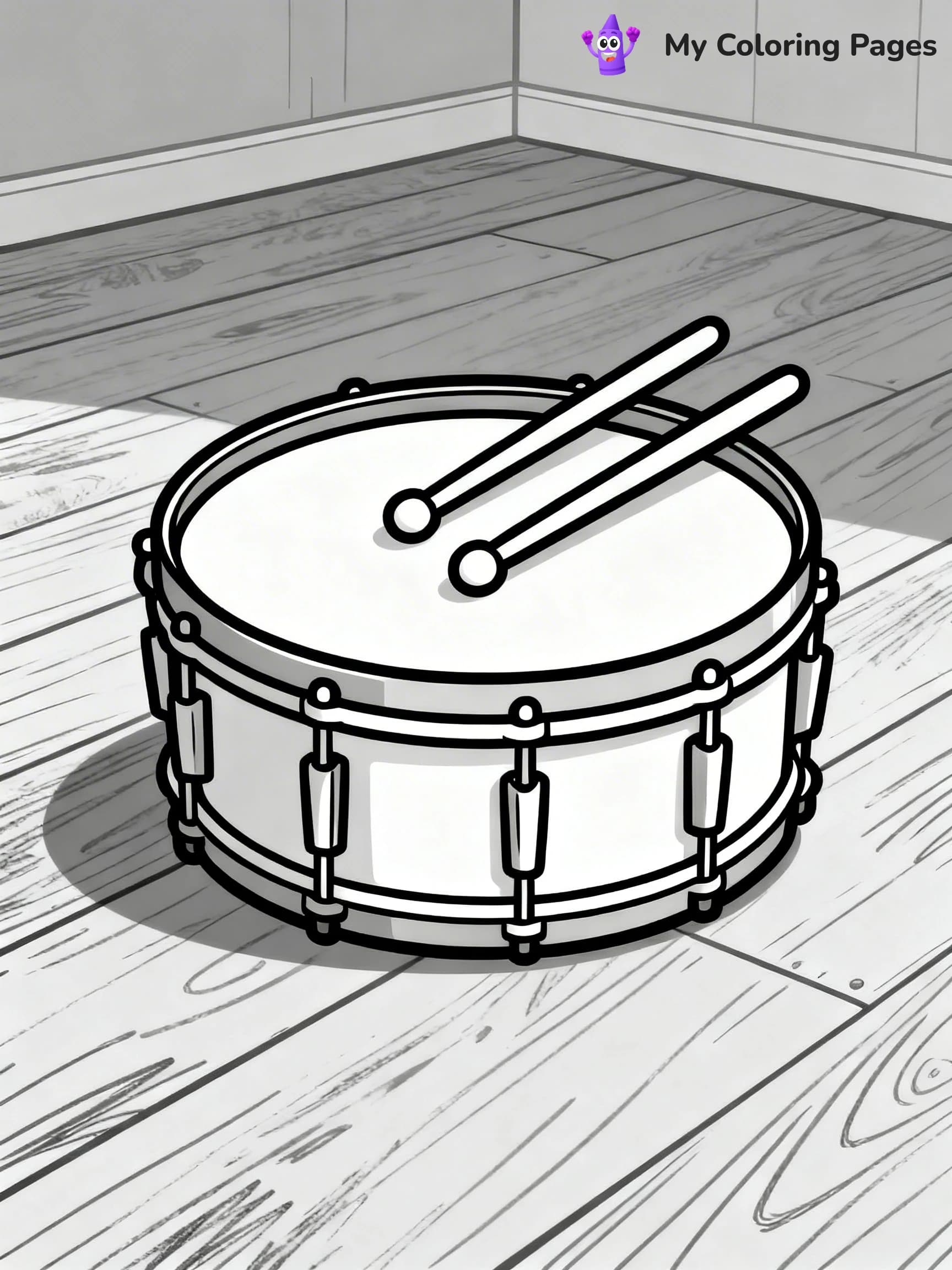 Drum Coloring Pages - 12