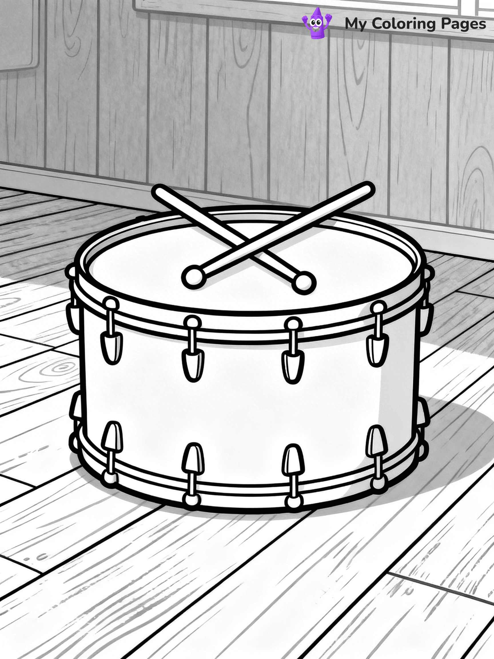 Drum Coloring Pages - 11