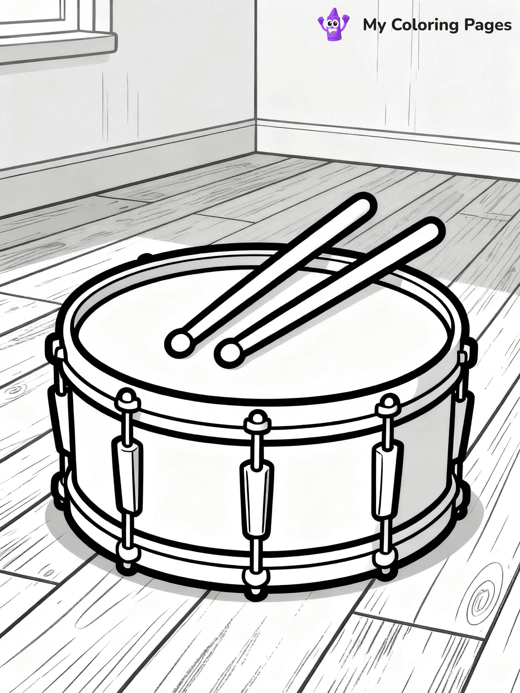 Drum Coloring Pages - 9
