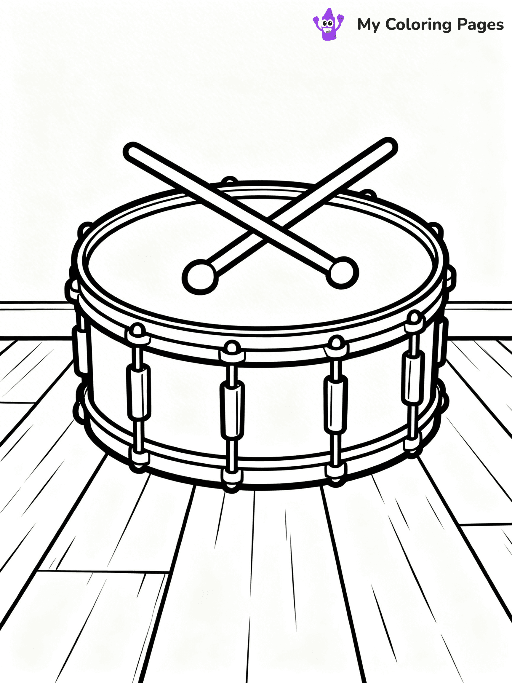 Drum Coloring Pages - 8