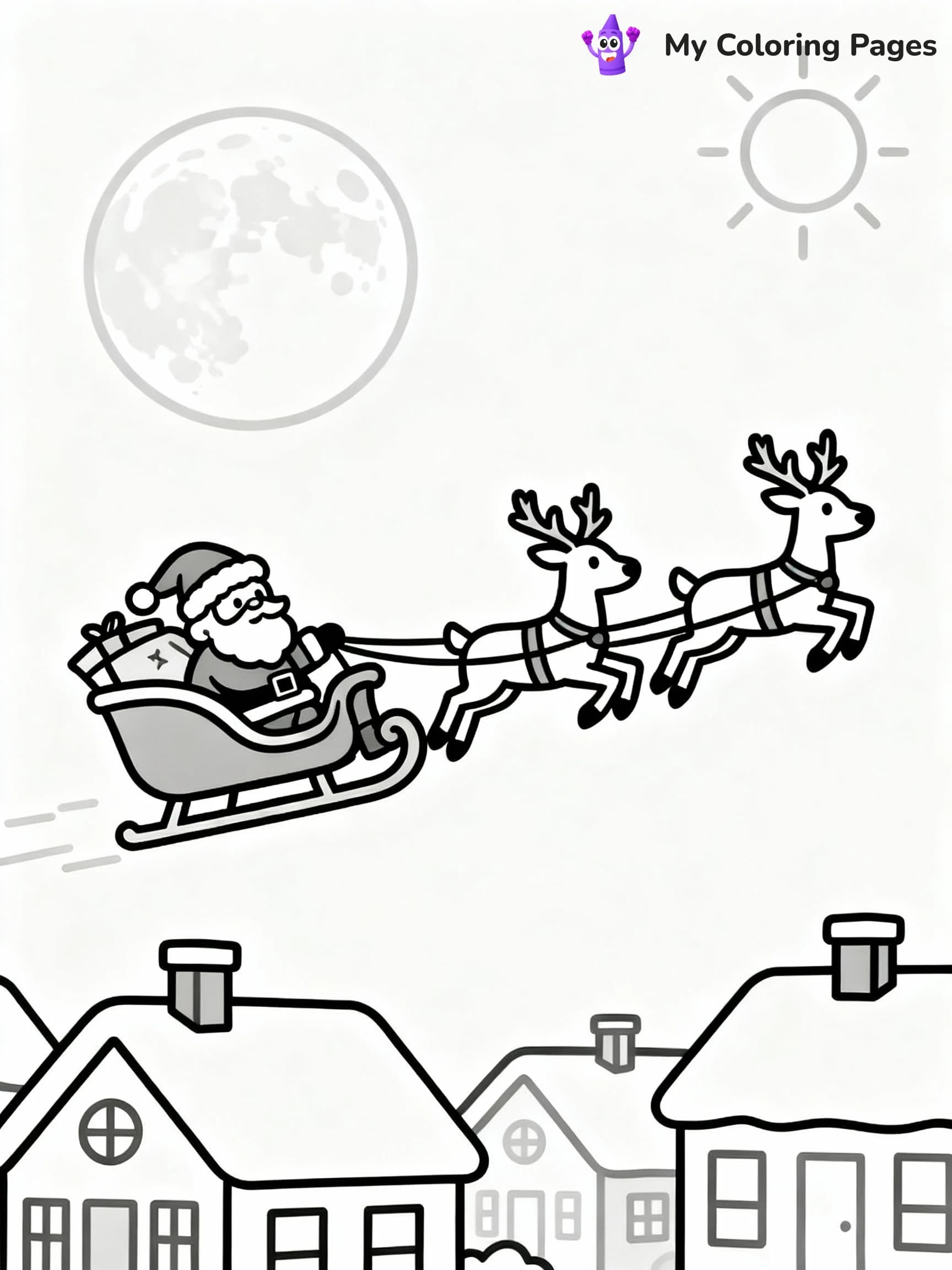Santa Coloring Pages - 24