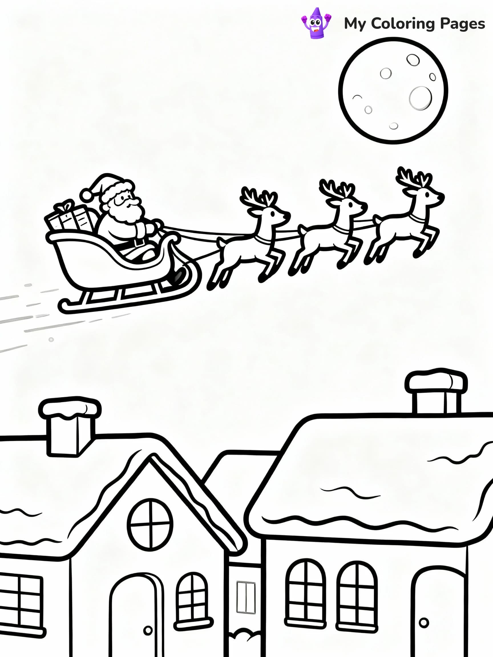 Santa Coloring Pages - 22