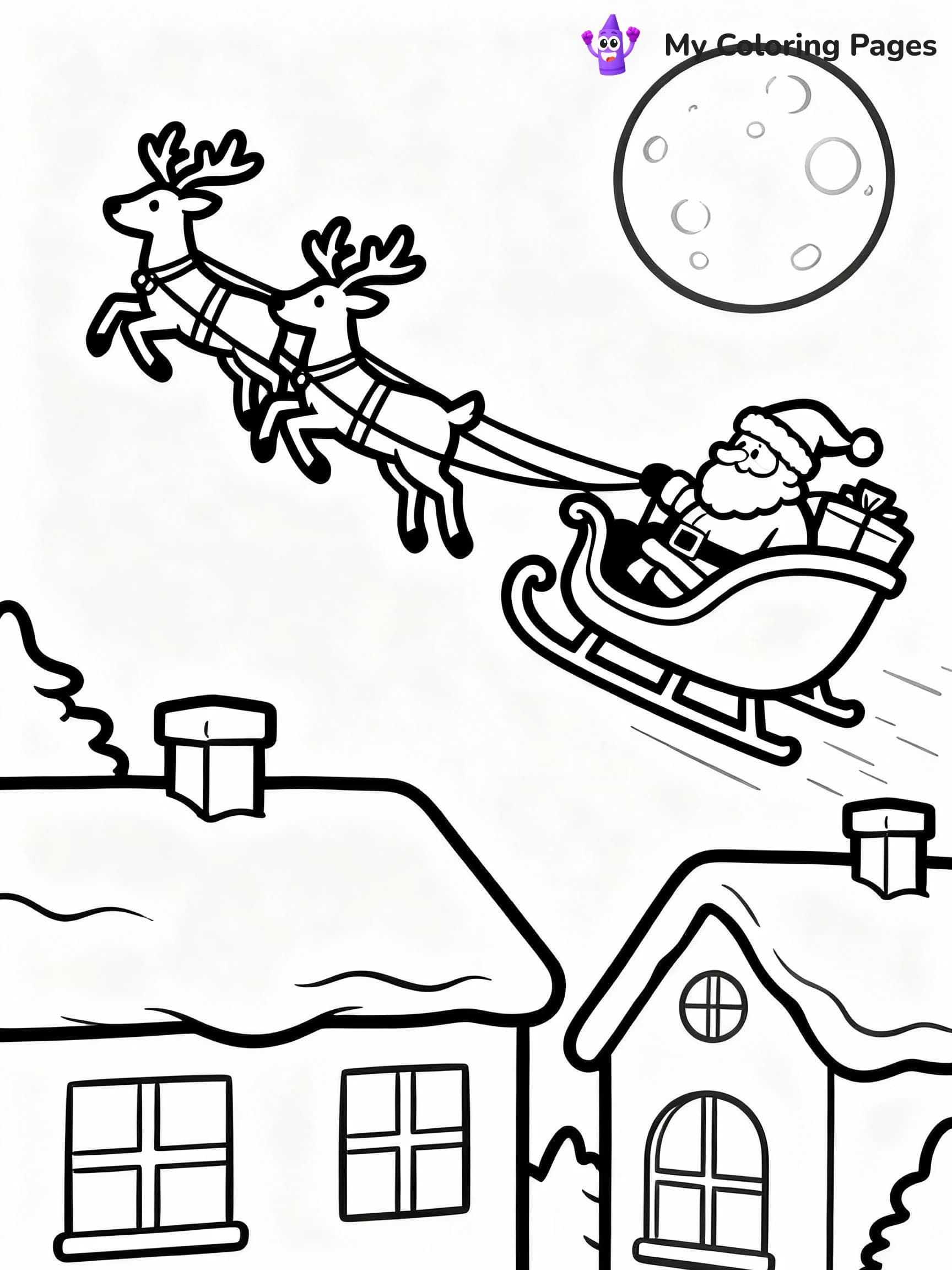 Santa Coloring Pages - 21