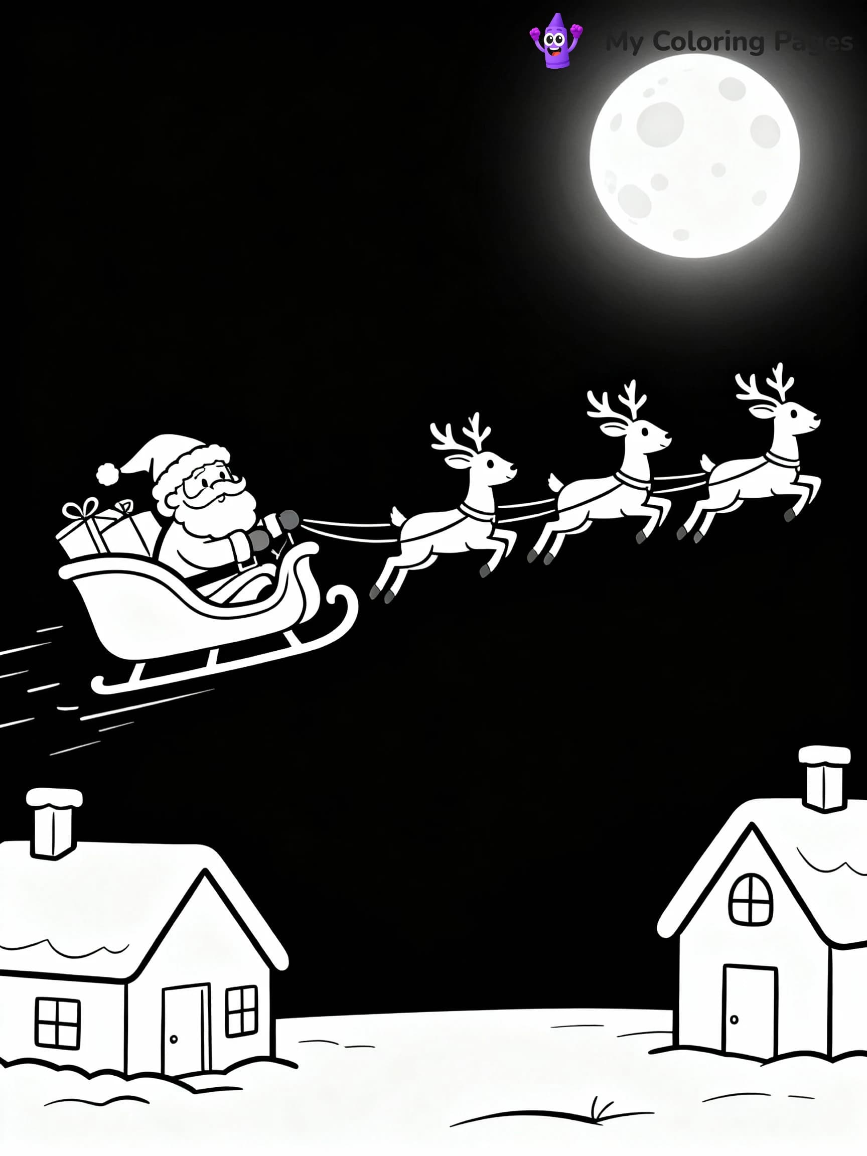 Santa Coloring Pages - 18