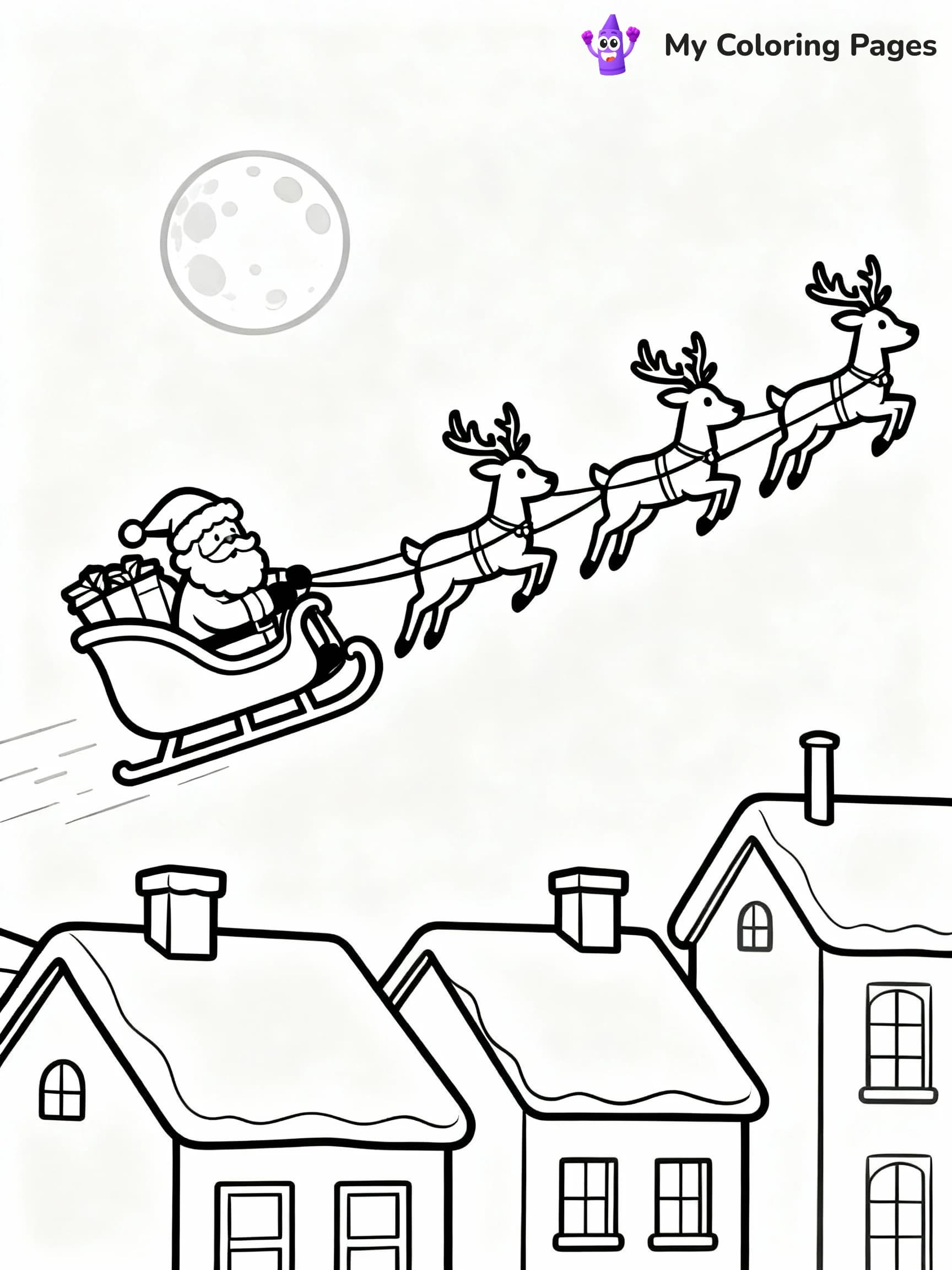 Santa Coloring Pages - 17