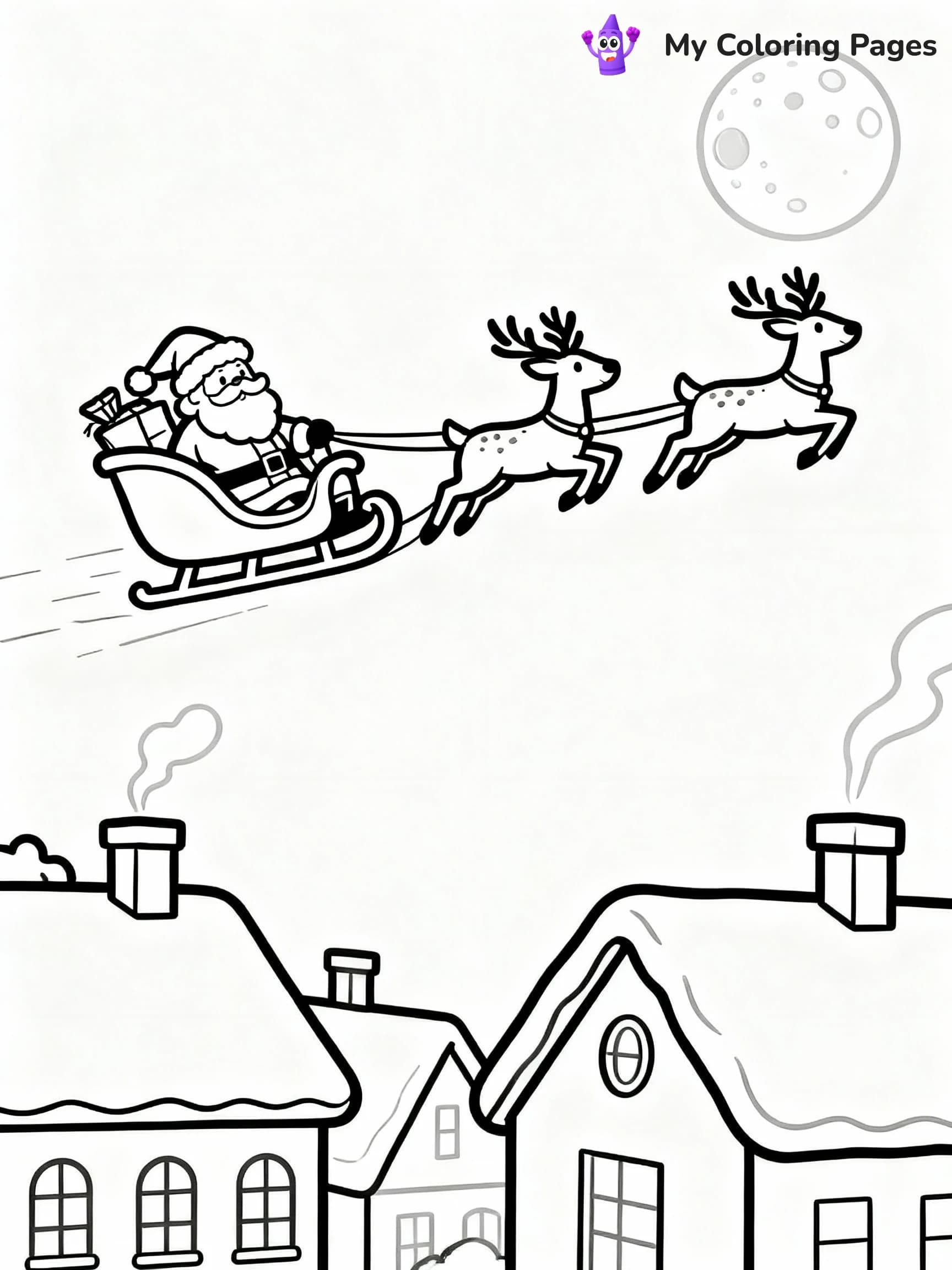 Santa Coloring Pages - 16