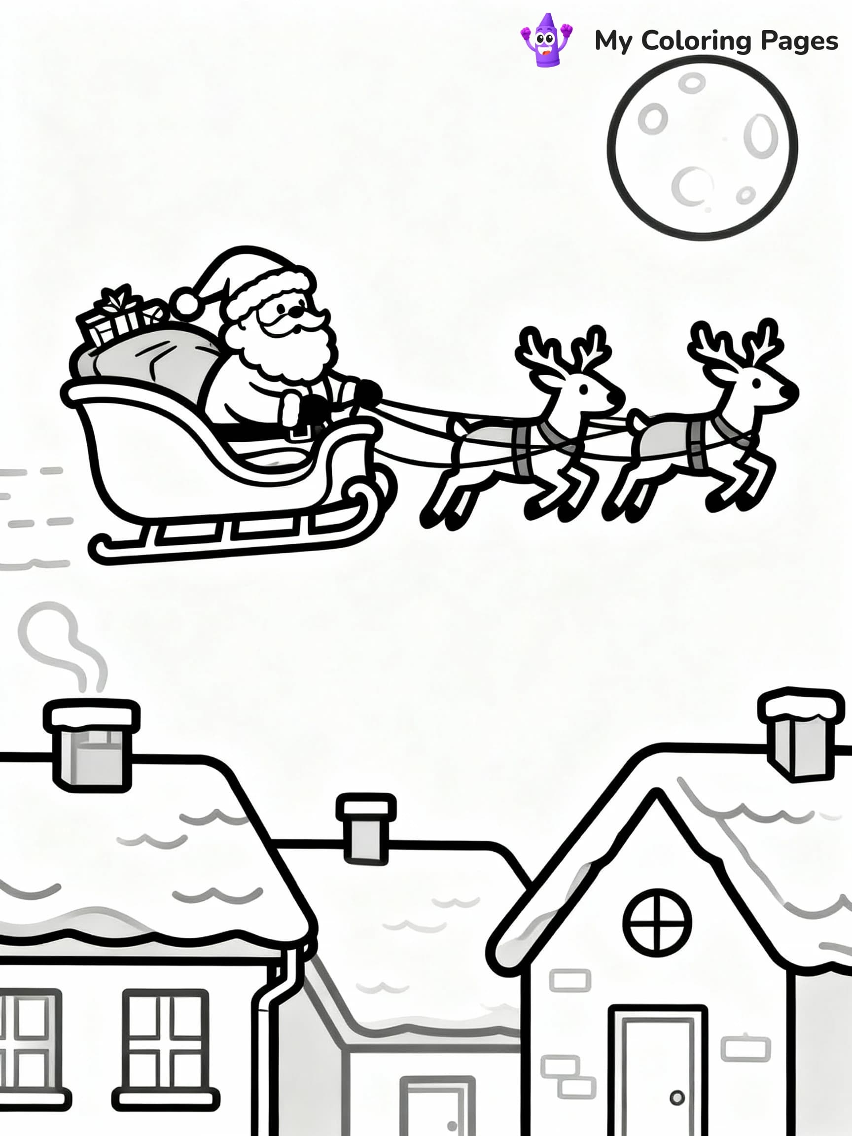 Santa Coloring Pages - 15
