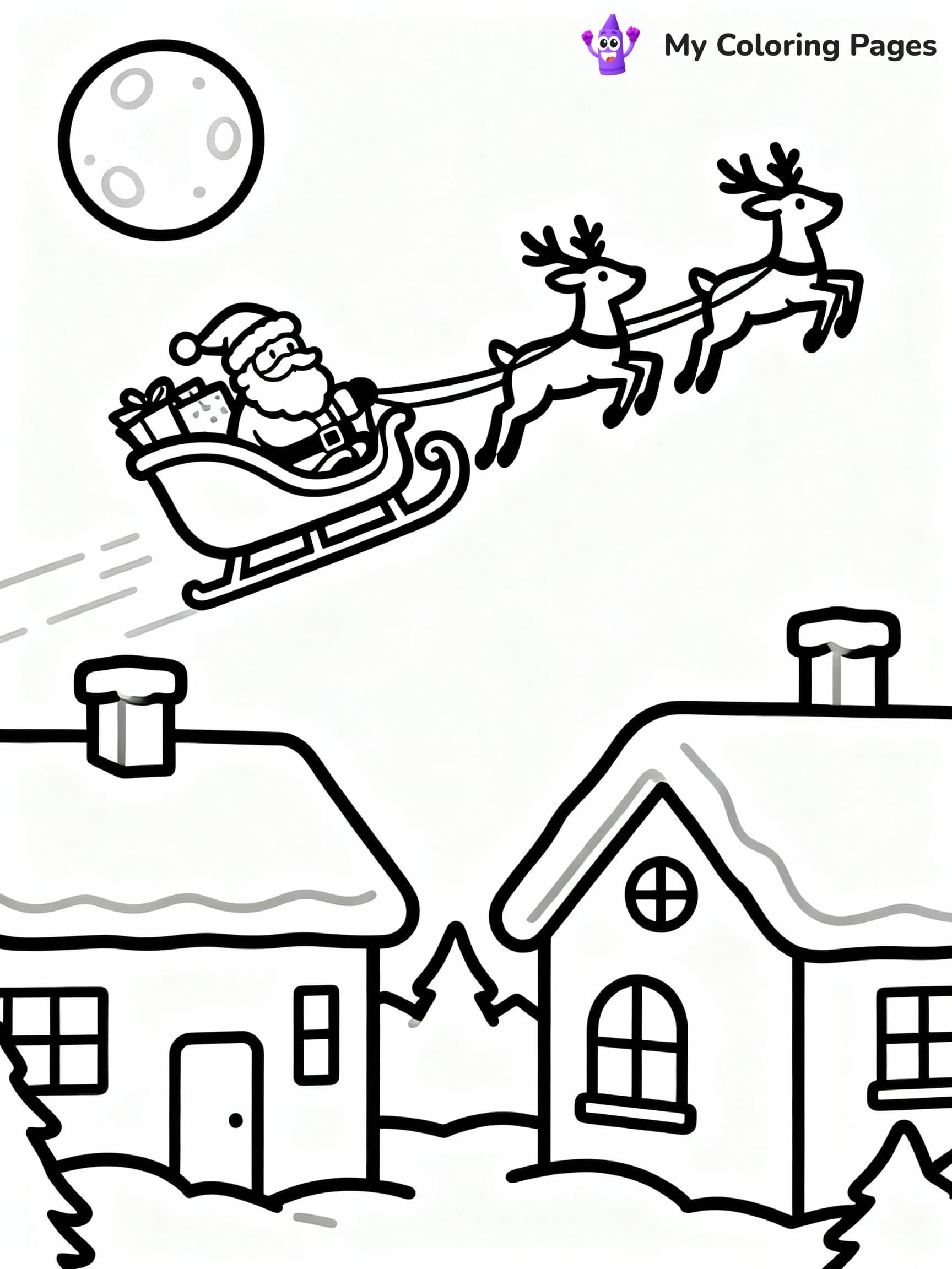 Santa Coloring Pages - 14