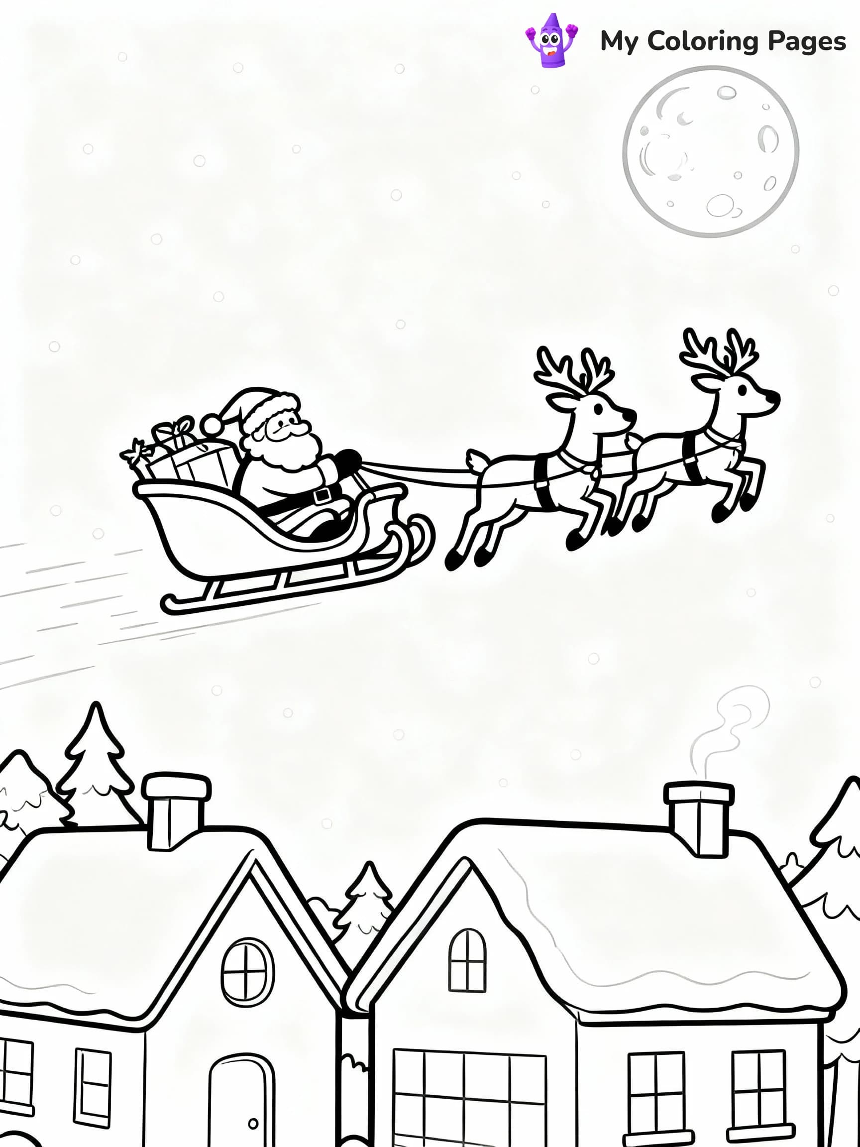 Santa Coloring Pages - 13