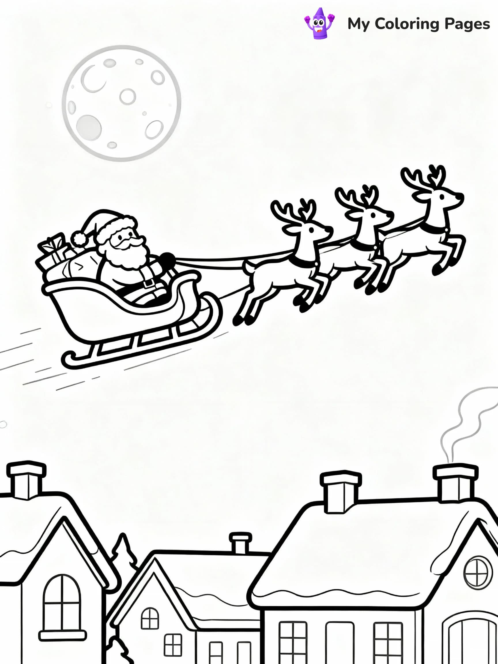 Santa Coloring Pages - 12