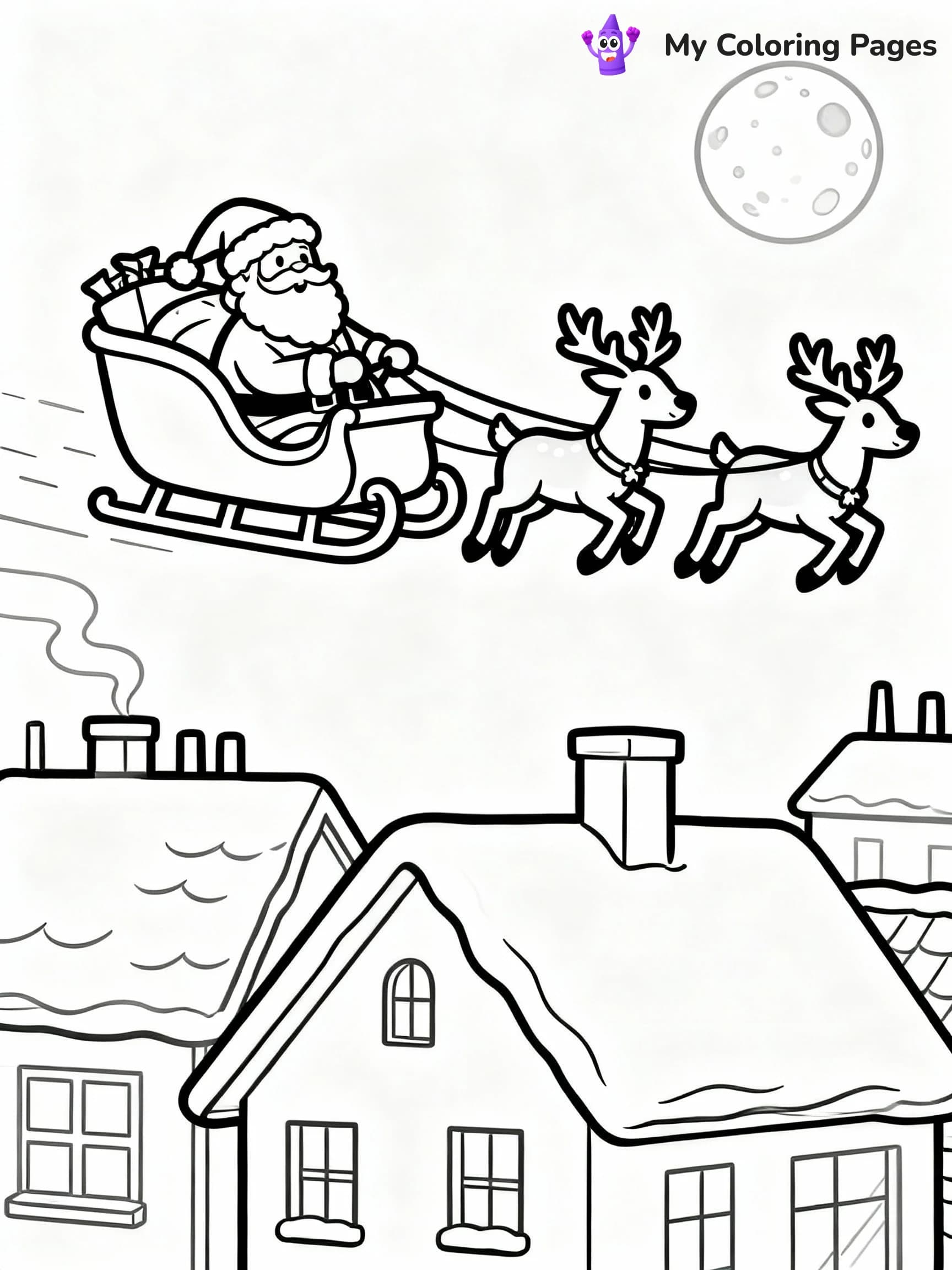 Santa Coloring Pages - 10