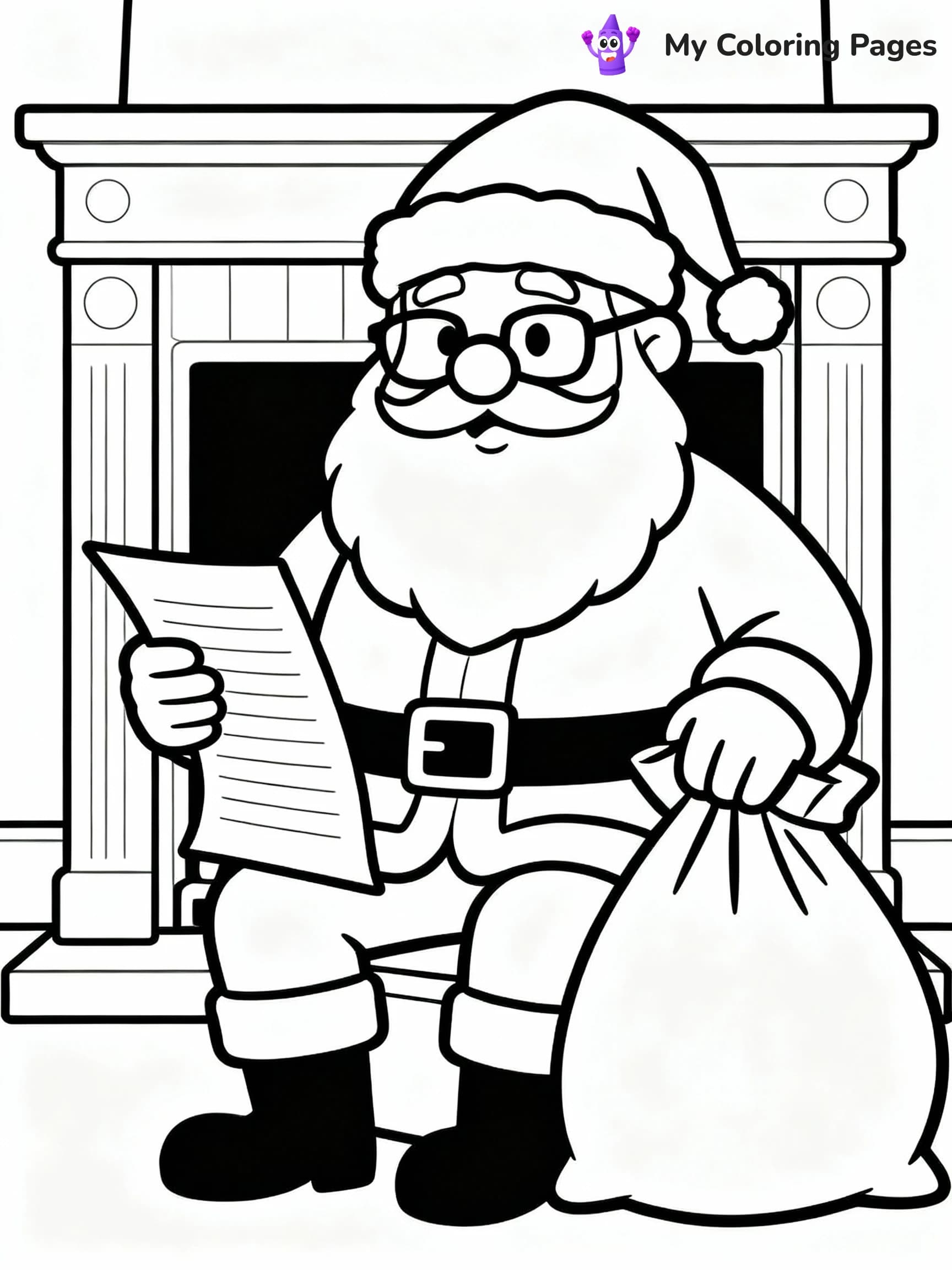 Santa Coloring Pages - 8