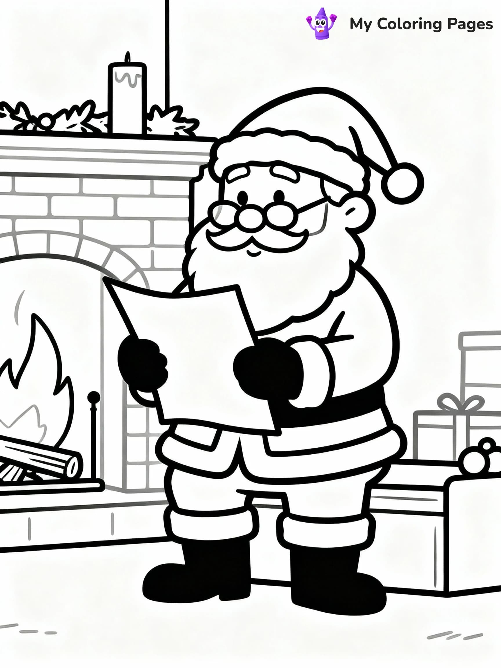 Santa Coloring Pages - 7